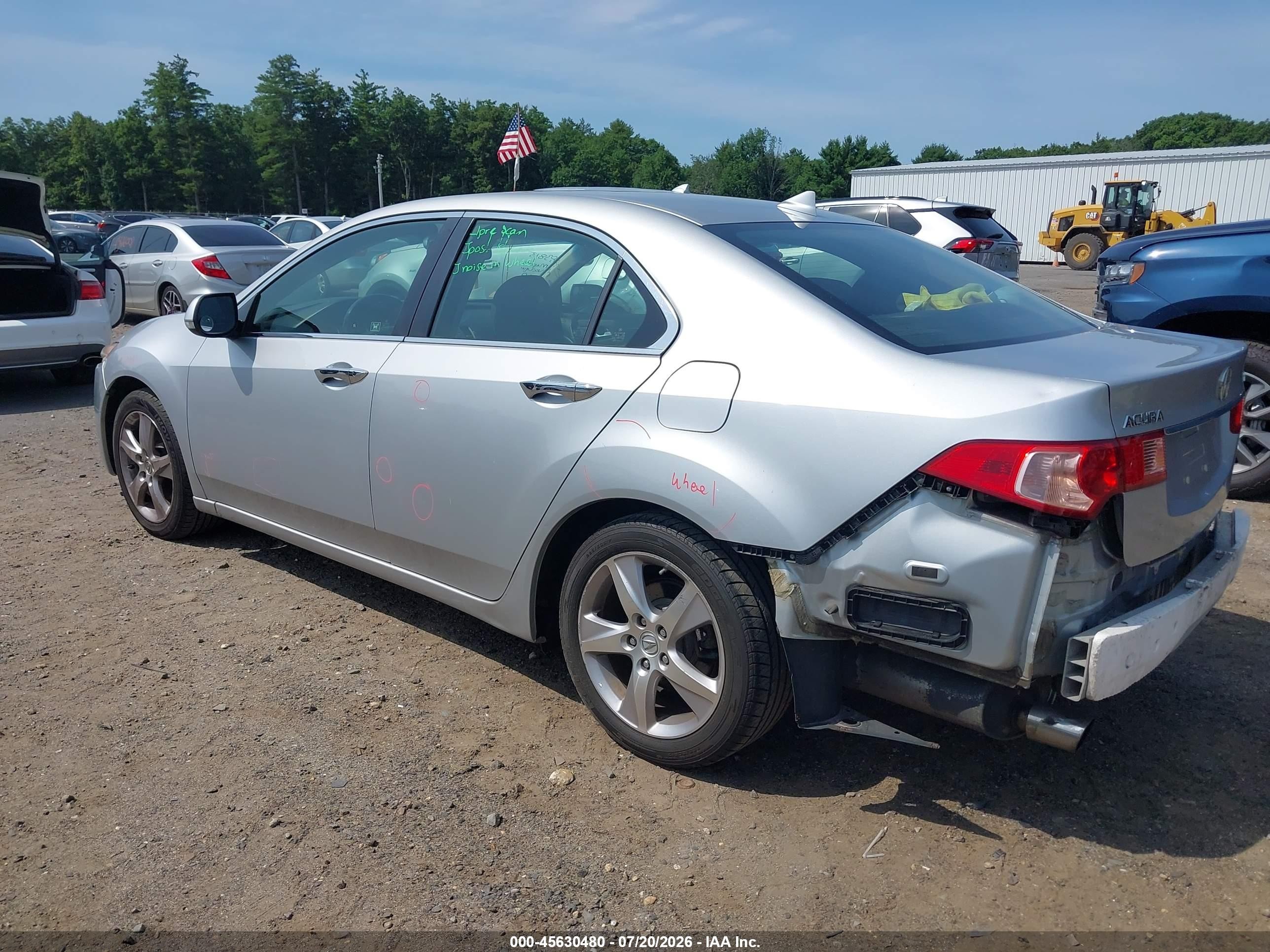 2012 Acura Tsx 2.4 Silver vin: JH4CU2F47CC011781