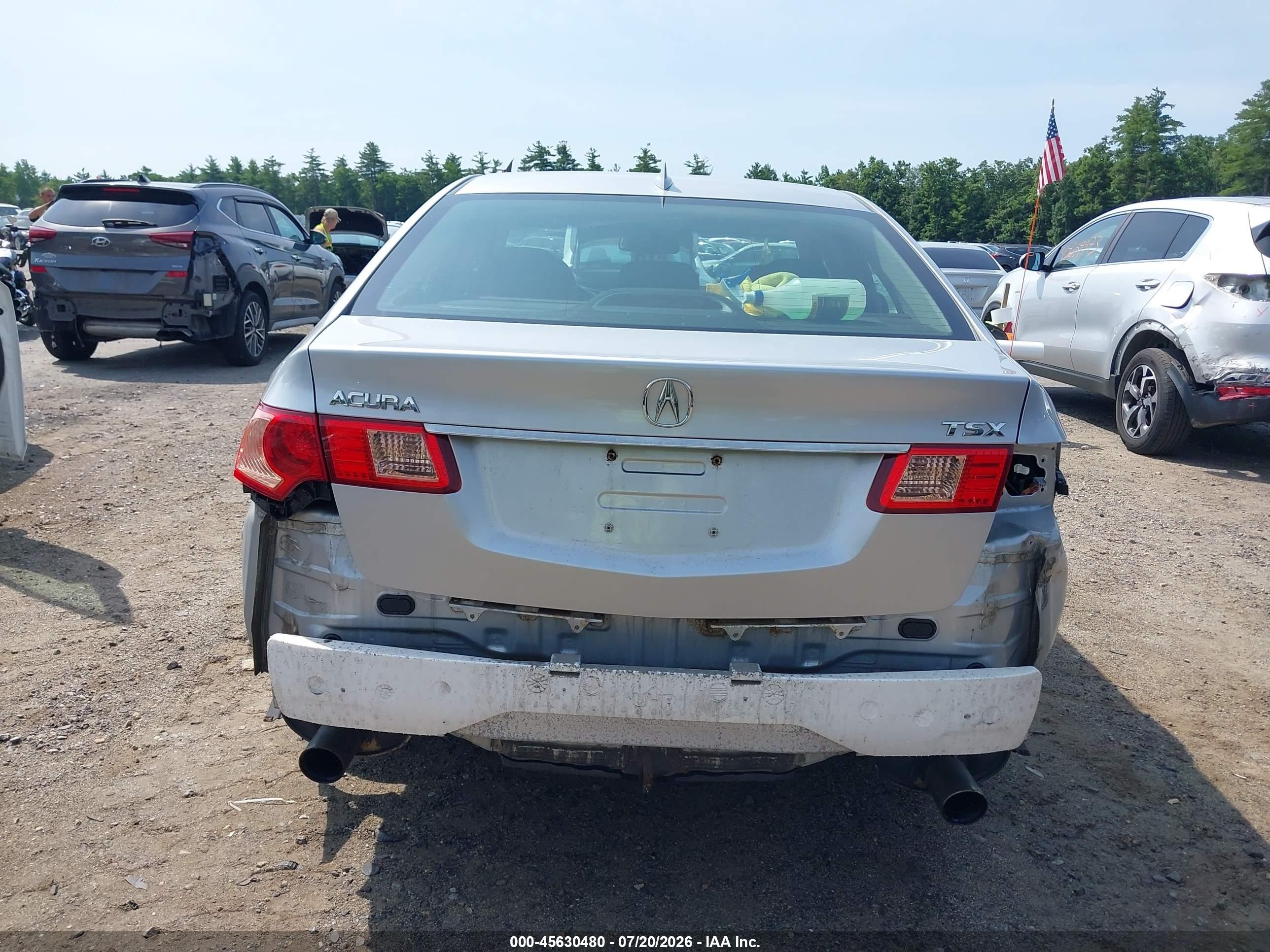 2012 Acura Tsx 2.4 Silver vin: JH4CU2F47CC011781