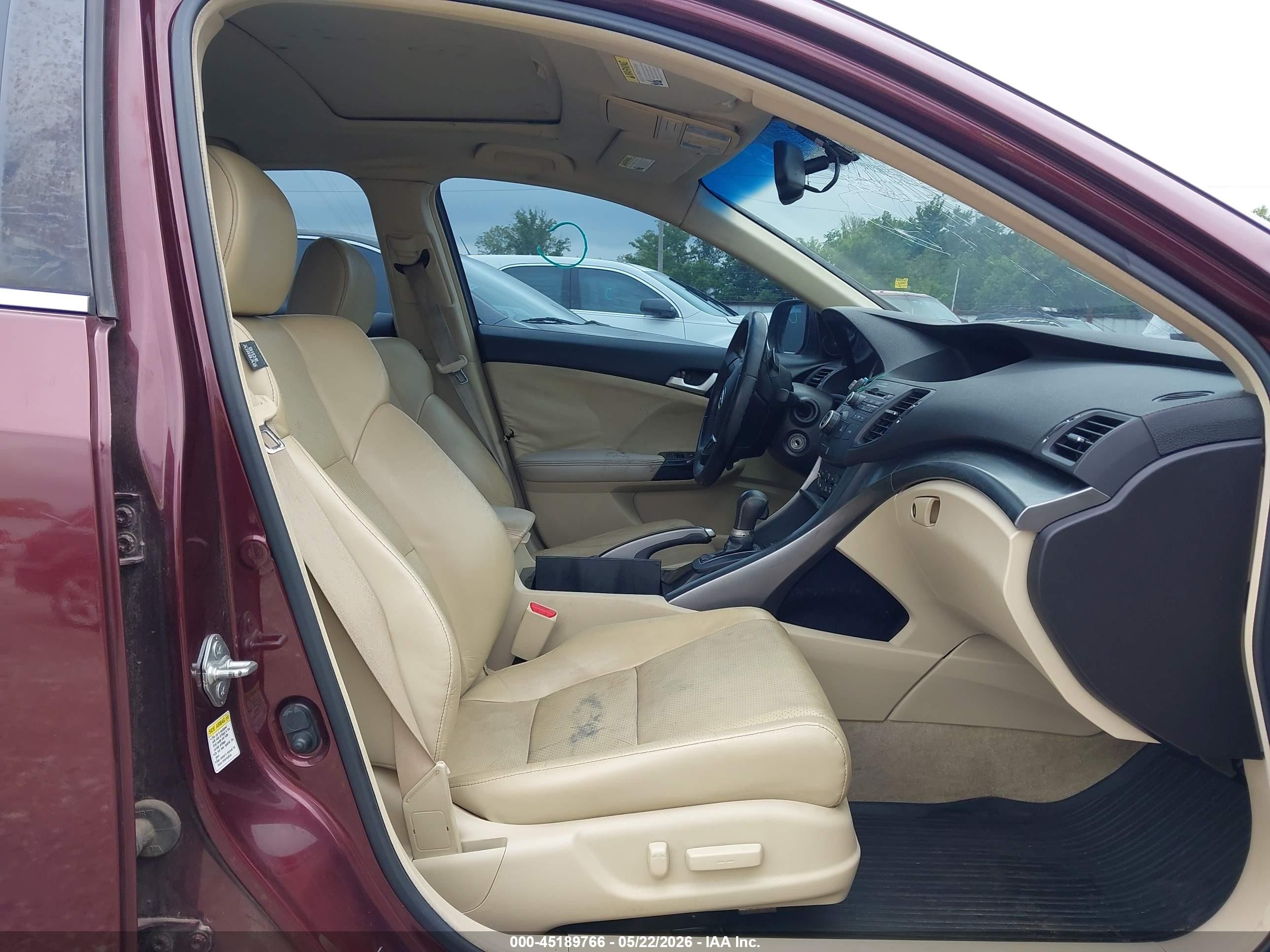 2012 Acura Tsx 2.4 Темно-бордовый vin: JH4CU2F47CC012297