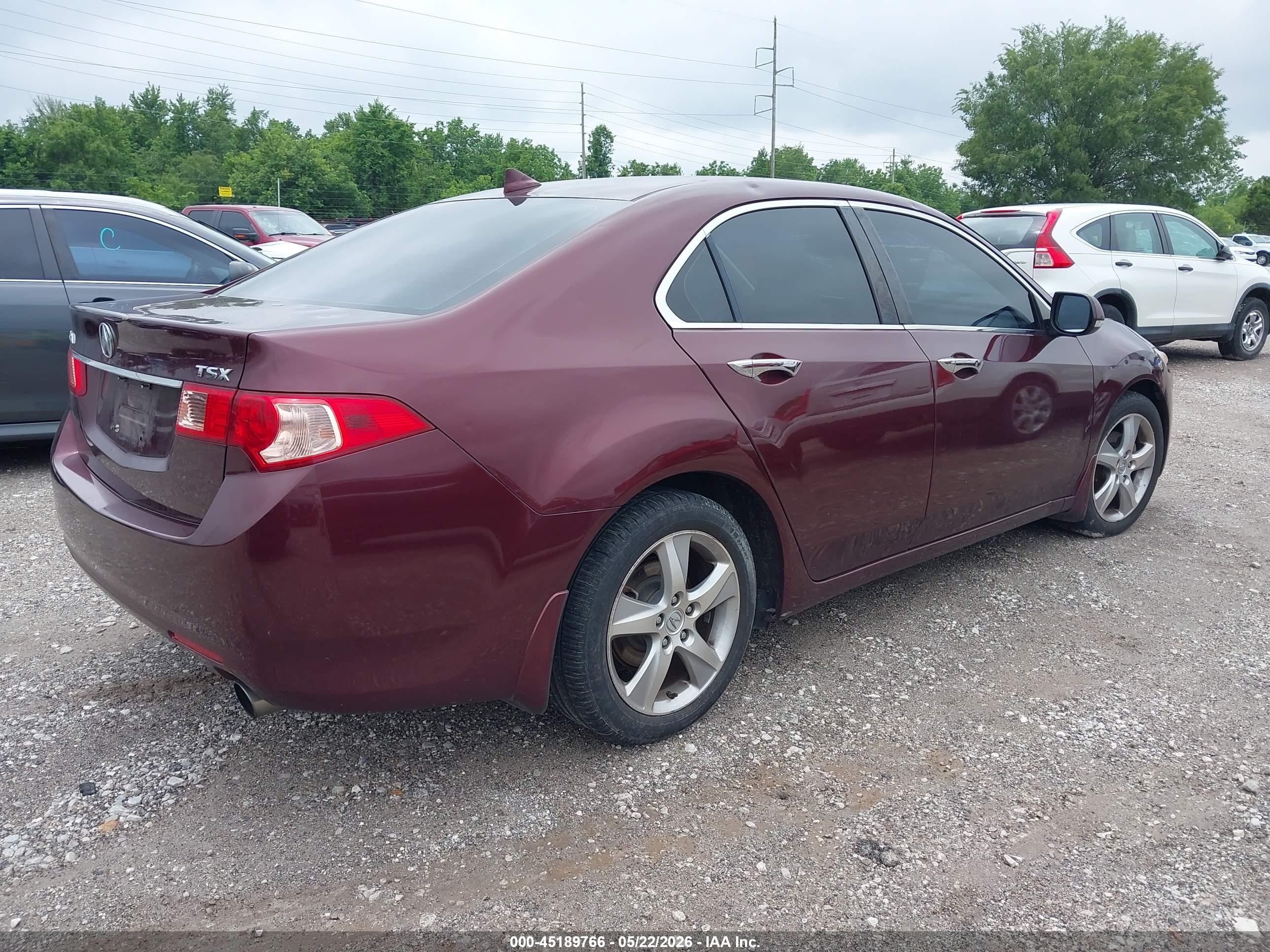 2012 Acura Tsx 2.4 Темно-бордовый vin: JH4CU2F47CC012297