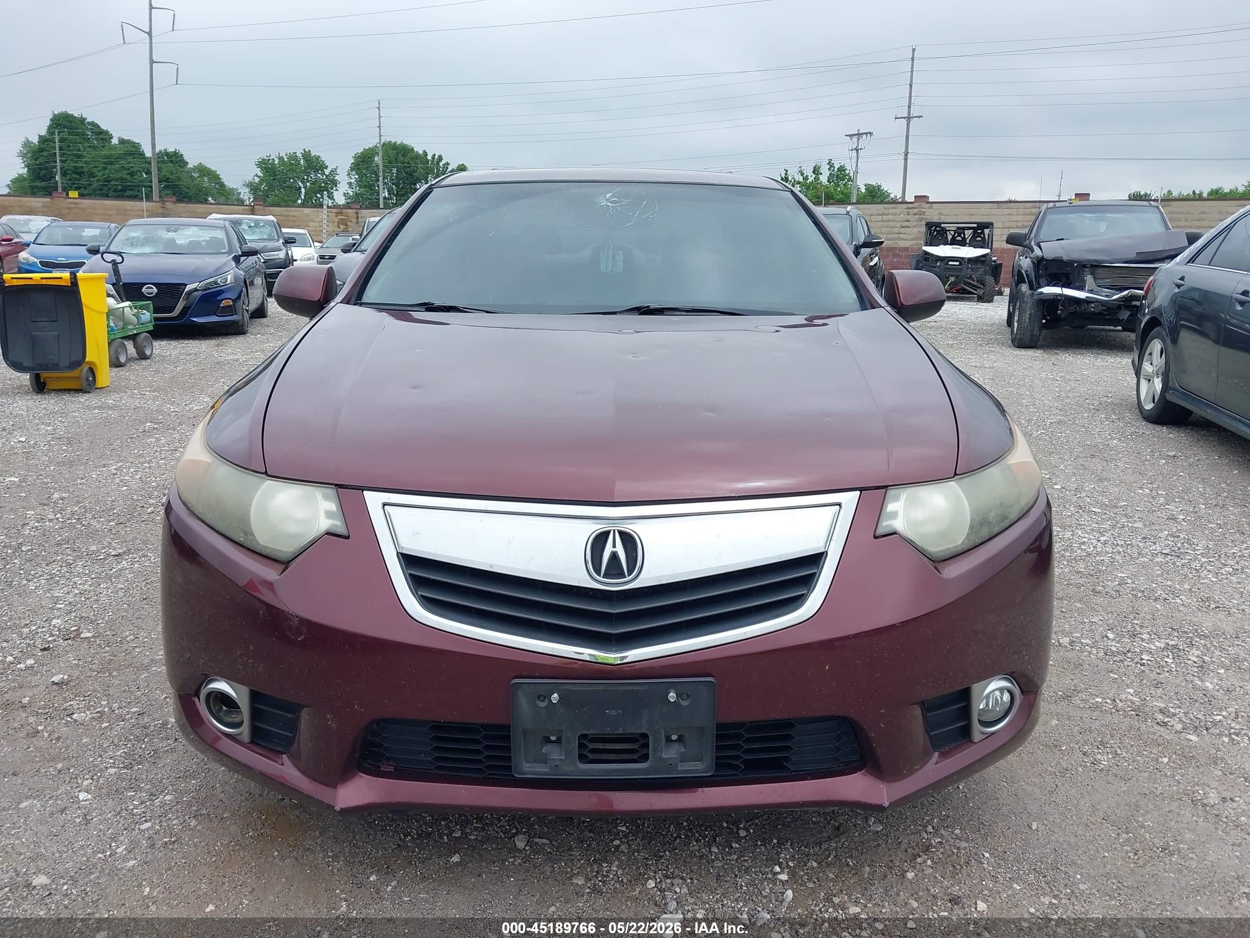 2012 Acura Tsx 2.4 Темно-бордовый vin: JH4CU2F47CC012297