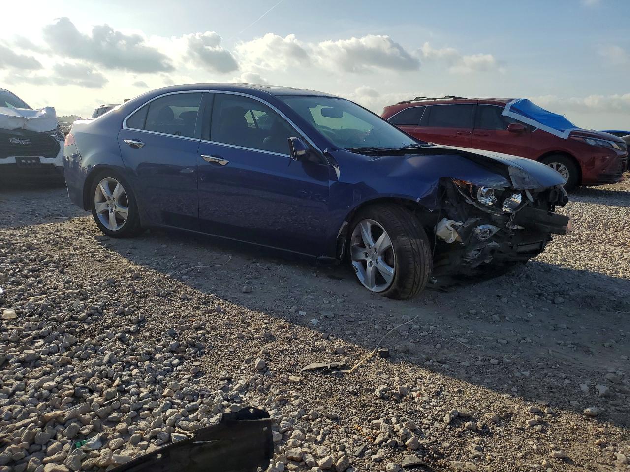 2014 Acura Tsx Синий vin: JH4CU2F47EC004428