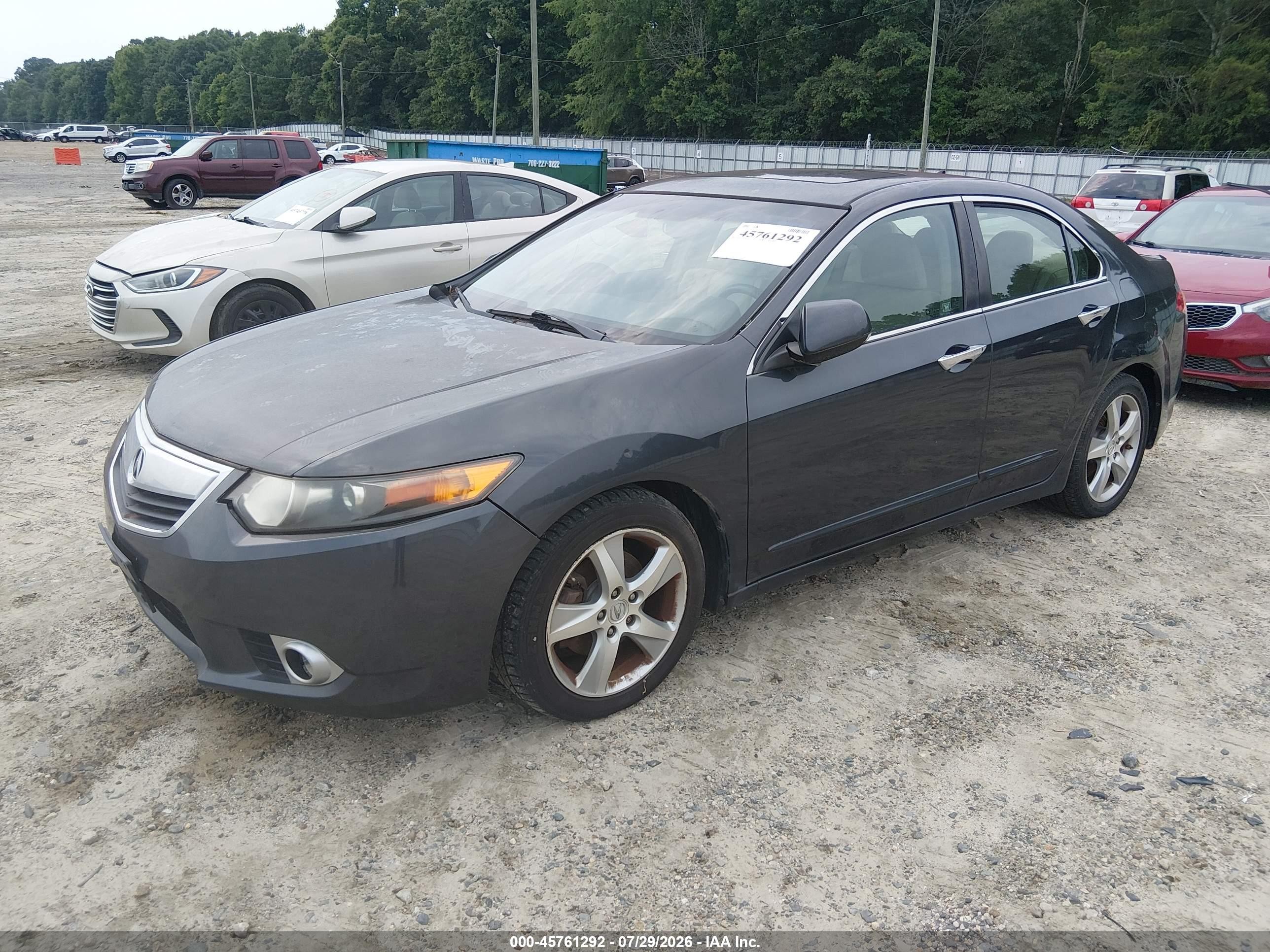 2012 Acura Tsx 2.4 Серый vin: JH4CU2F48CC008047
