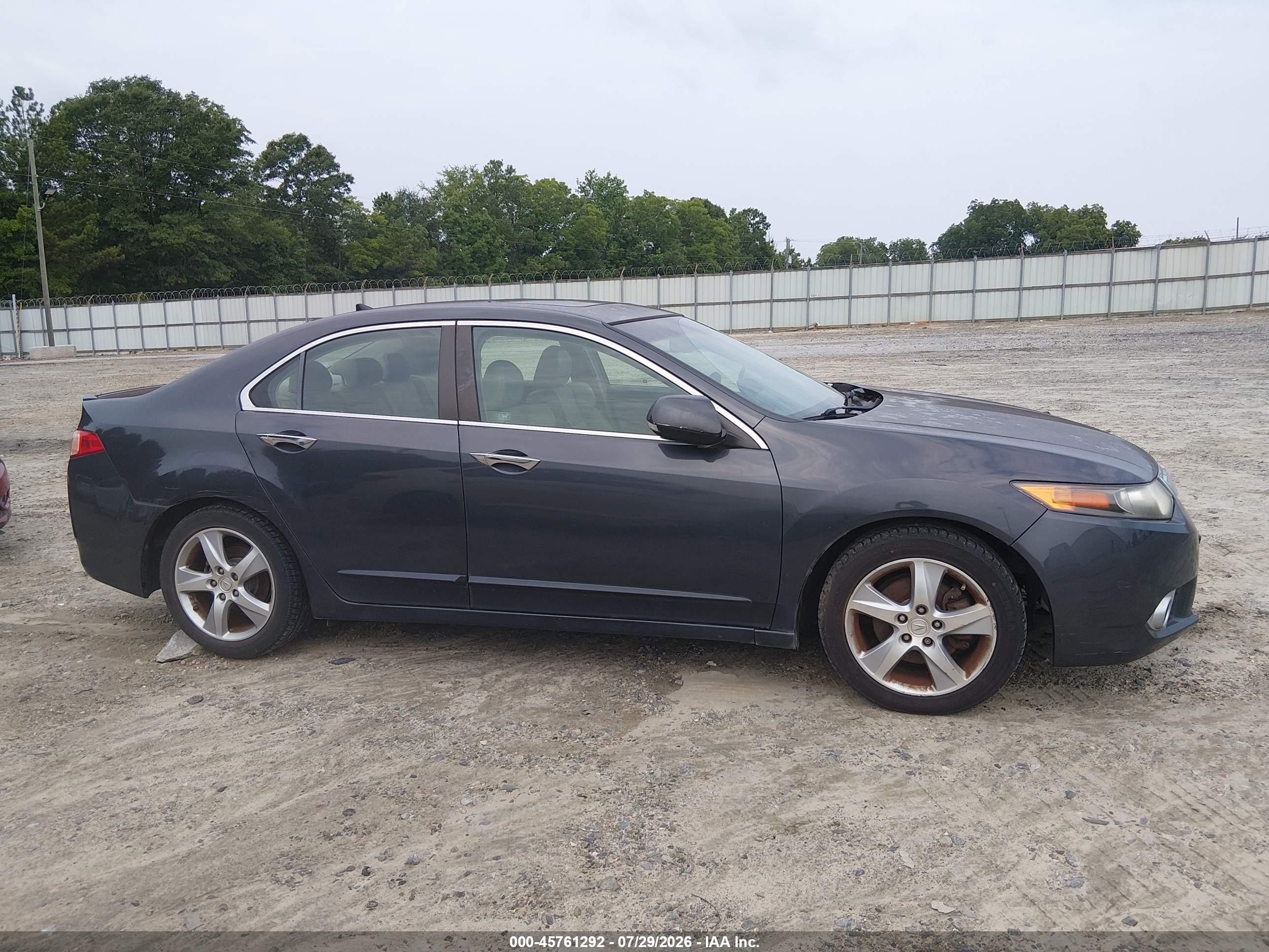 2012 Acura Tsx 2.4 Серый vin: JH4CU2F48CC008047