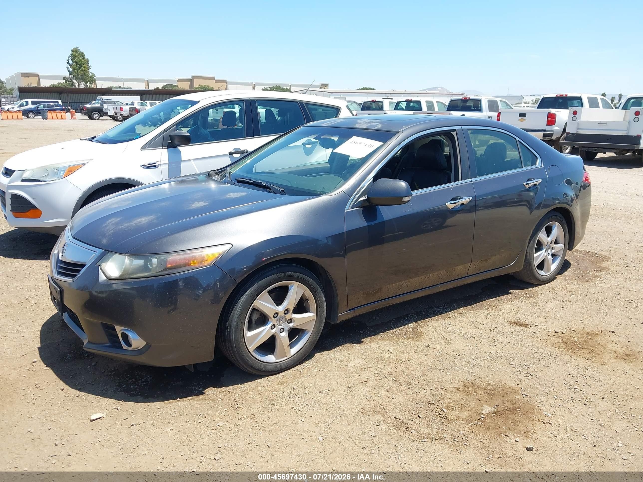 2012 Acura Tsx 2.4 Gray vin: JH4CU2F48CC025298
