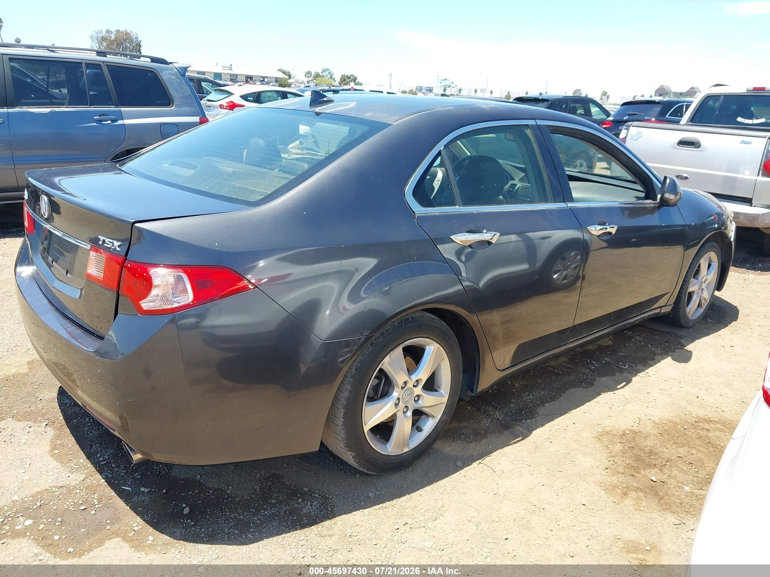 2012 Acura Tsx 2.4 Gray vin: JH4CU2F48CC025298
