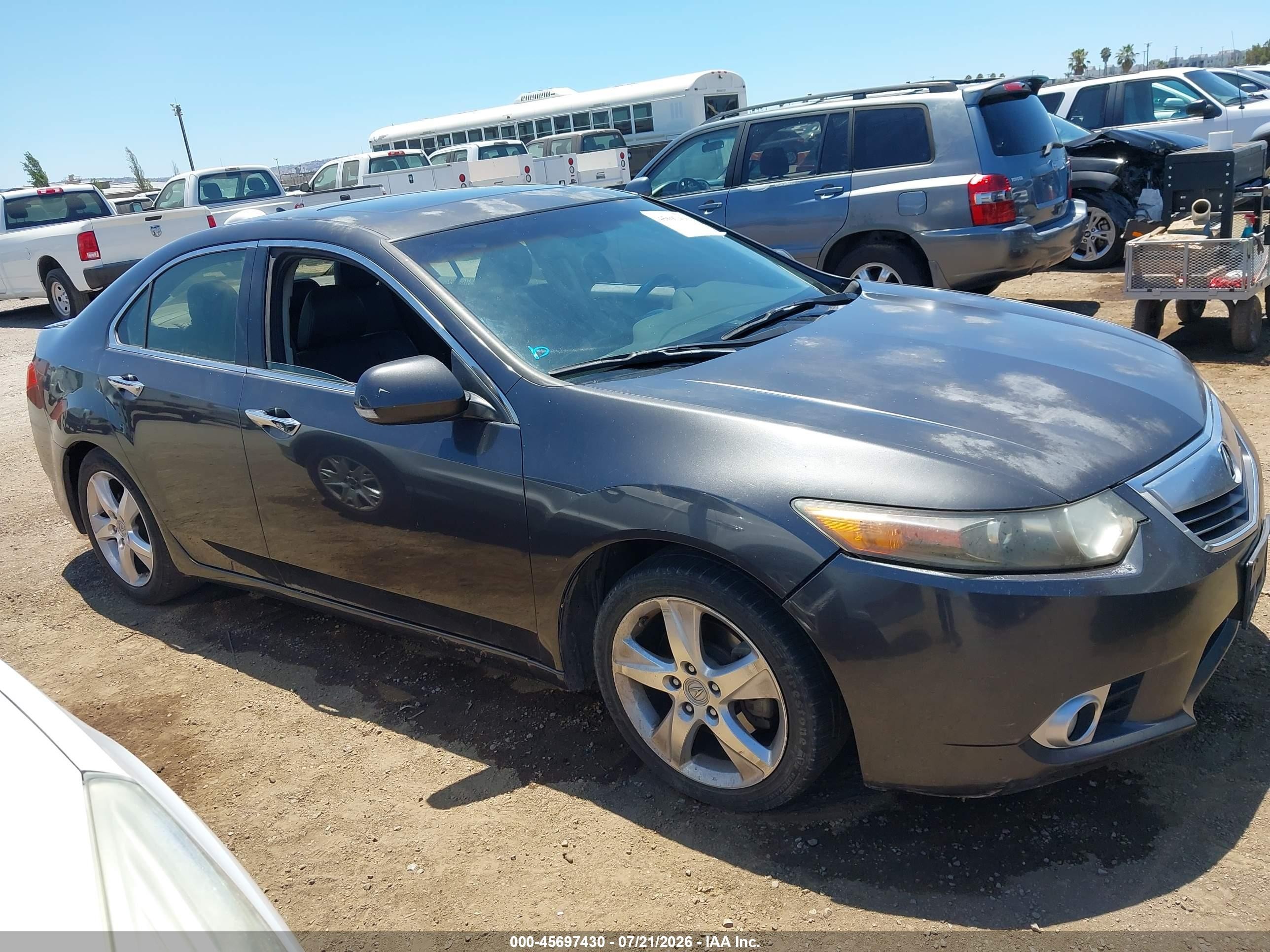 2012 Acura Tsx 2.4 Gray vin: JH4CU2F48CC025298