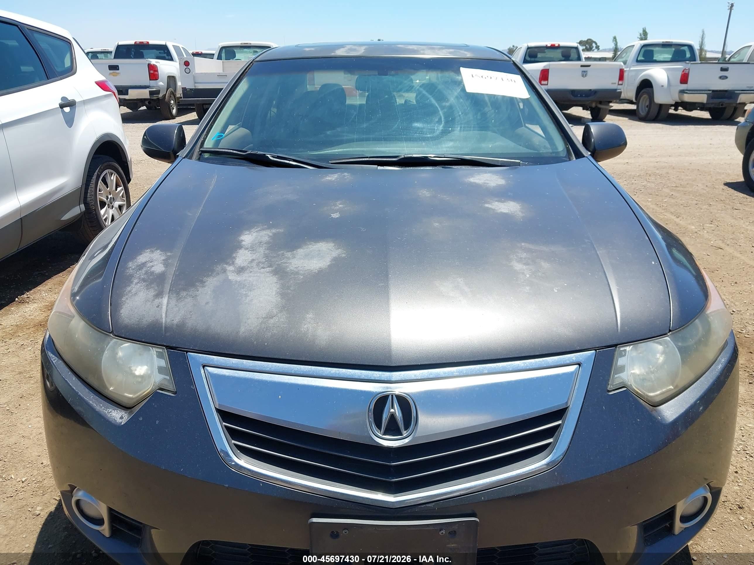 2012 Acura Tsx 2.4 Gray vin: JH4CU2F48CC025298
