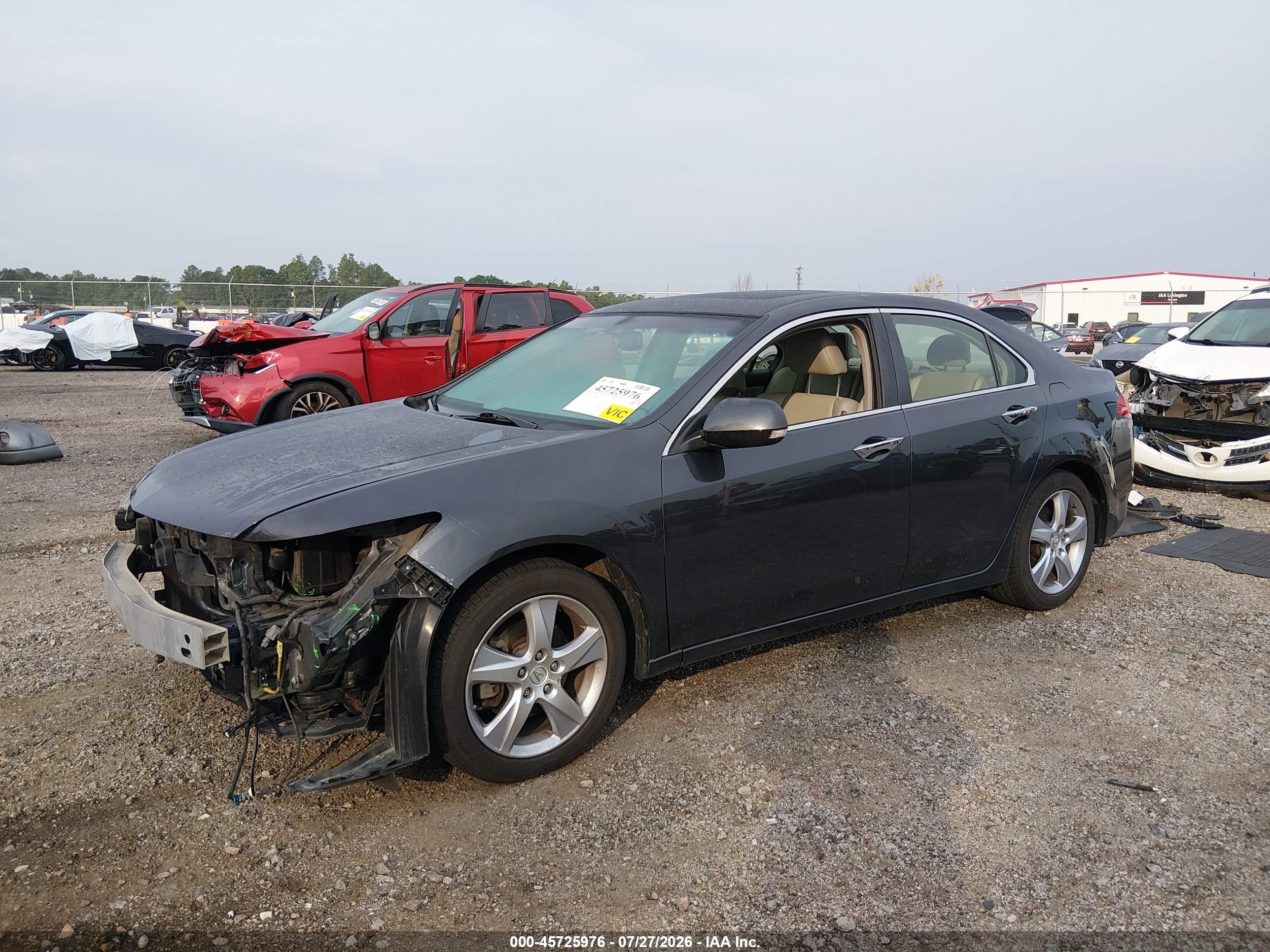 2013 Acura Tsx 2.4 Gray vin: JH4CU2F48DC008695