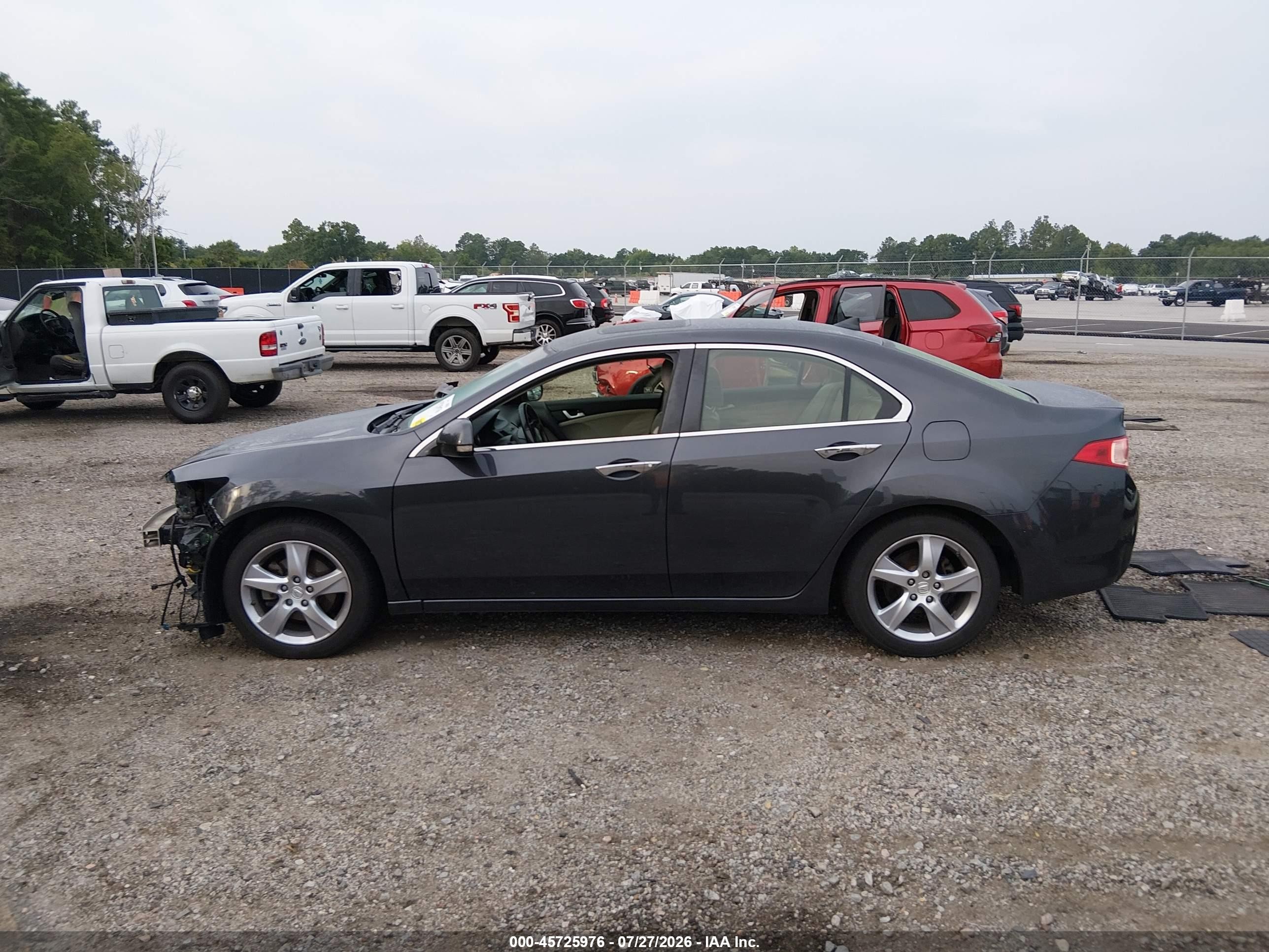 2013 Acura Tsx 2.4 Gray vin: JH4CU2F48DC008695