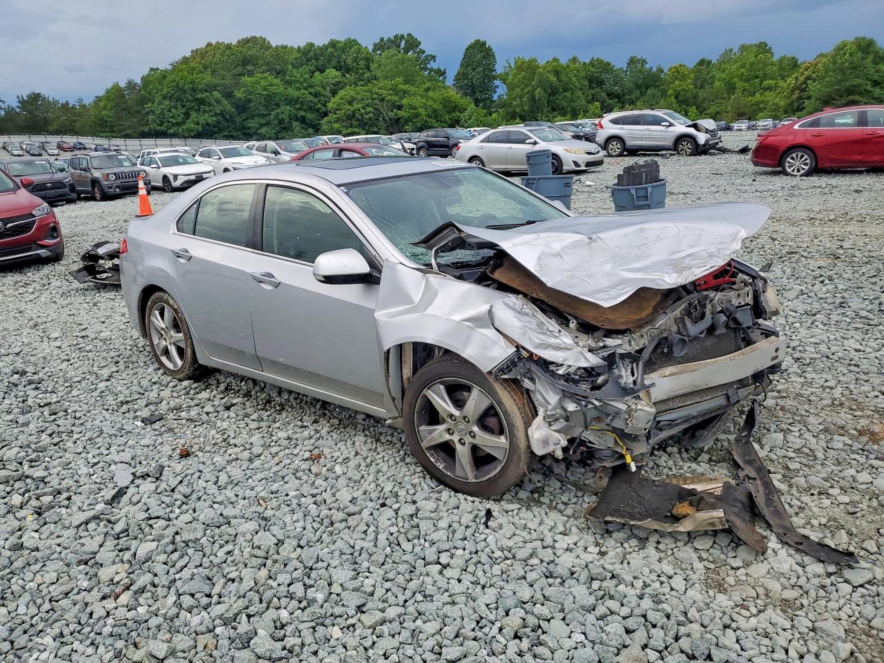 2014 Acura Tsx Silver vin: JH4CU2F48EC004437