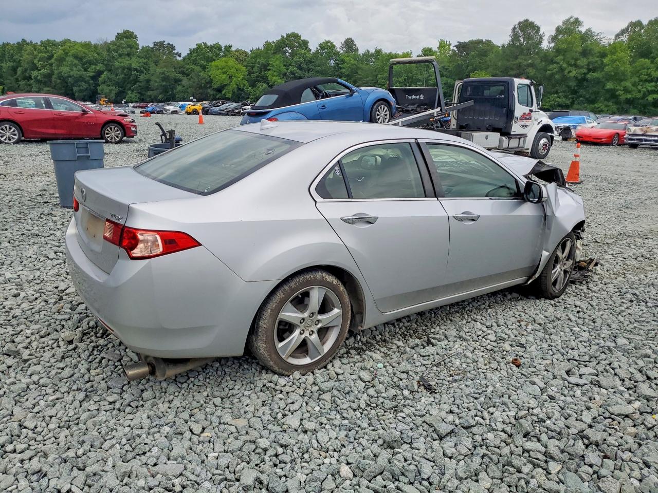 2014 Acura Tsx Silver vin: JH4CU2F48EC004437