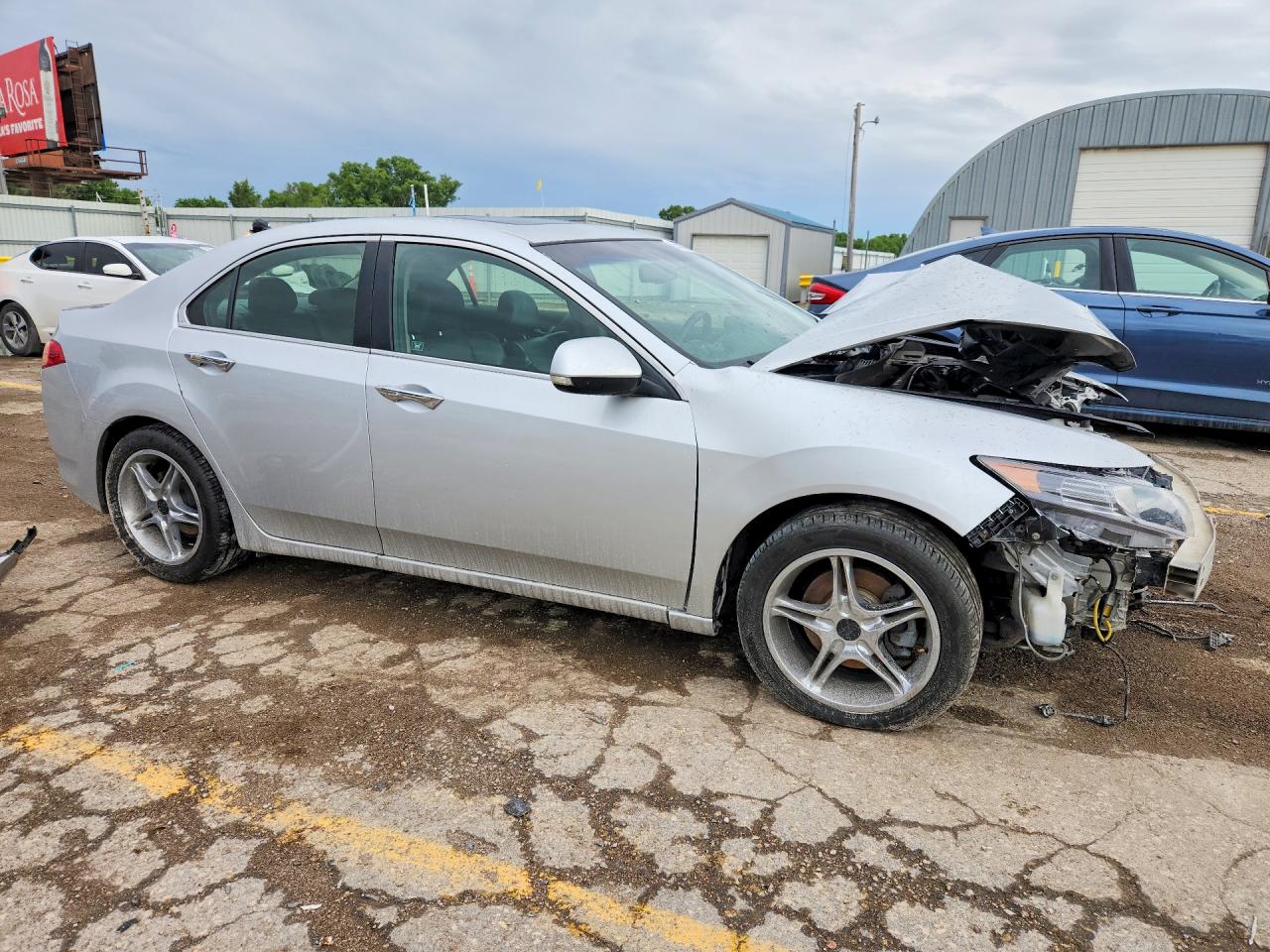 2012 Acura Tsx Silver vin: JH4CU2F49CC001950
