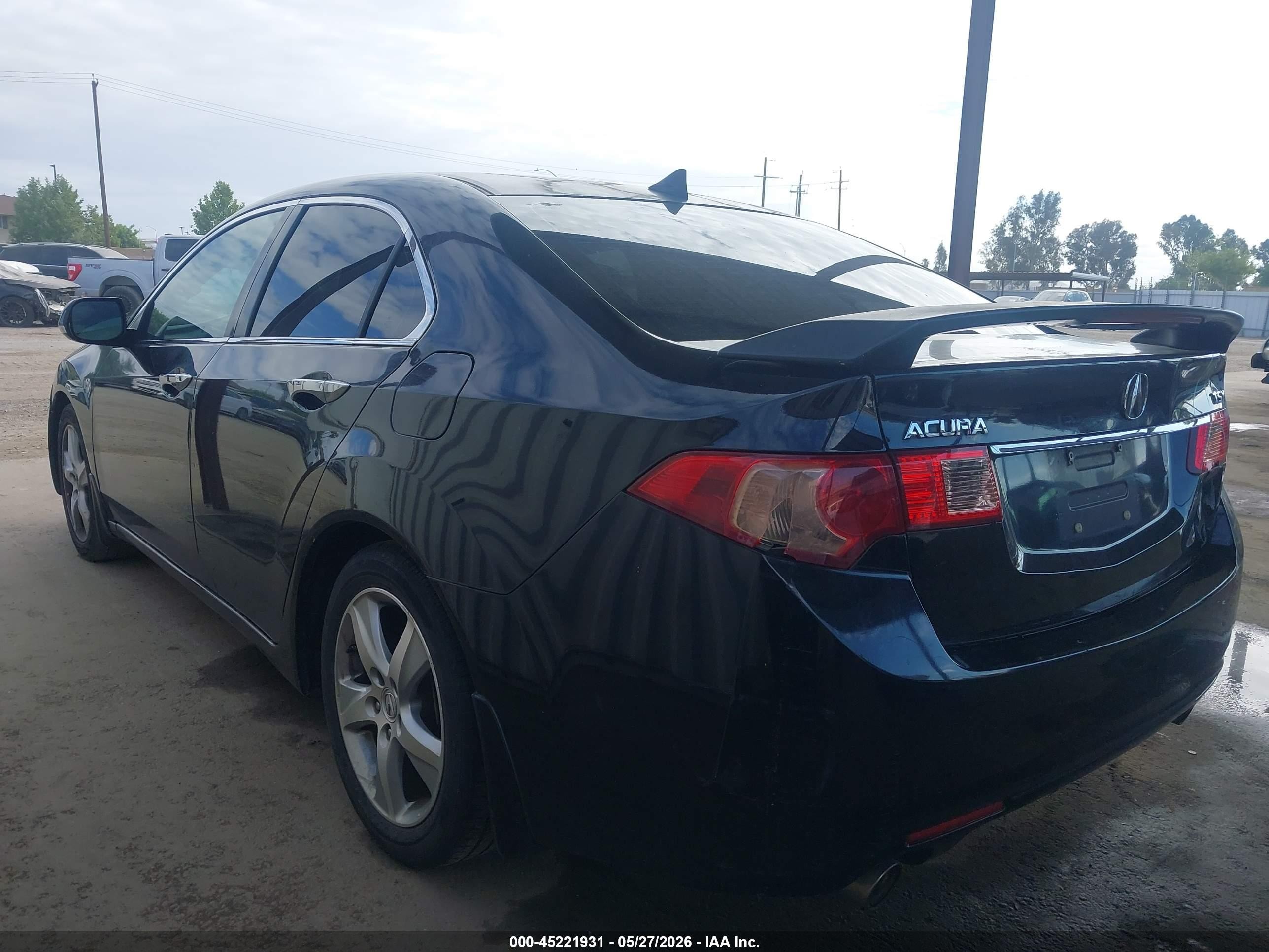 2012 Acura Tsx 2.4 Black vin: JH4CU2F49CC004699