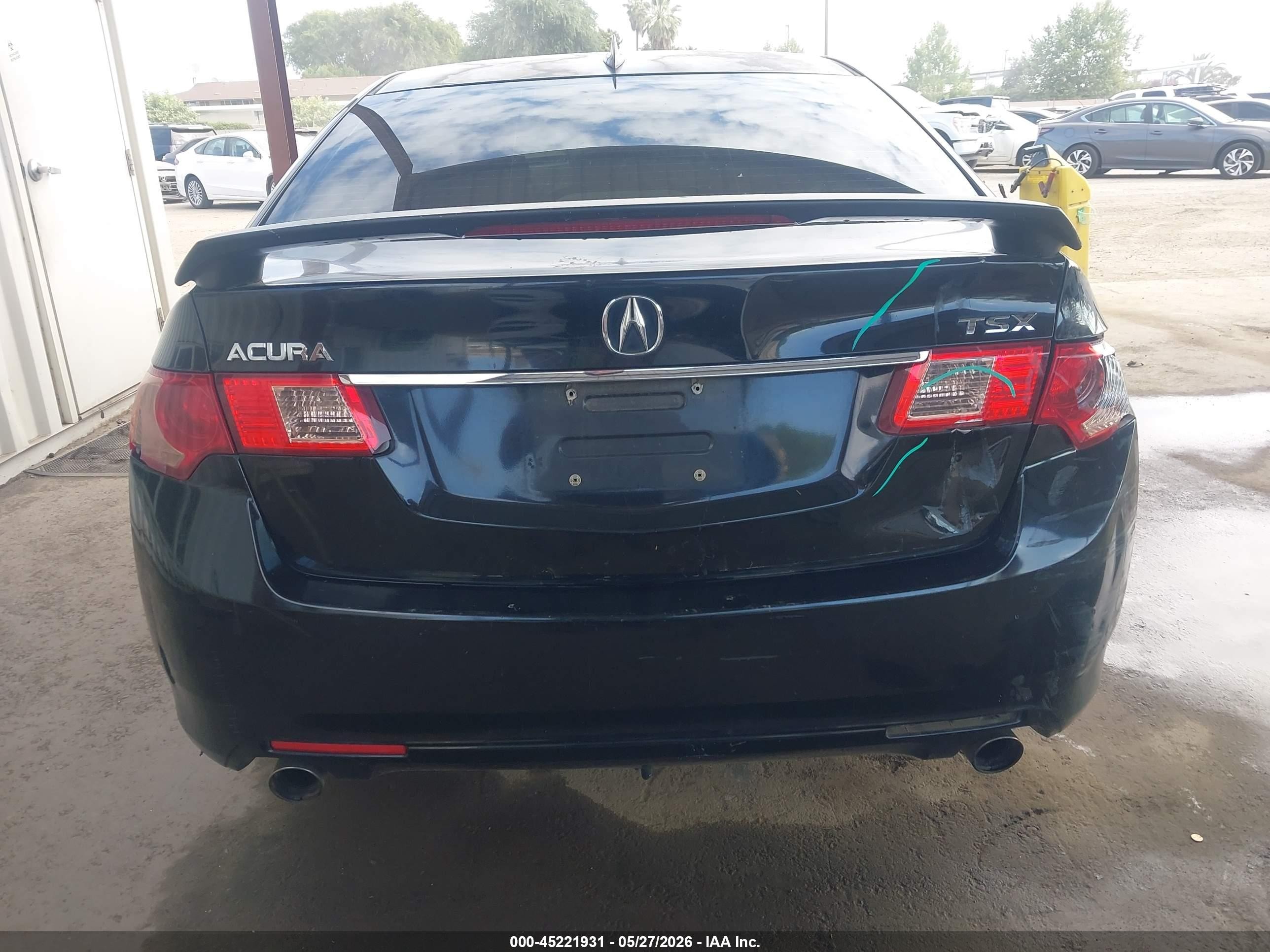 2012 Acura Tsx 2.4 Black vin: JH4CU2F49CC004699