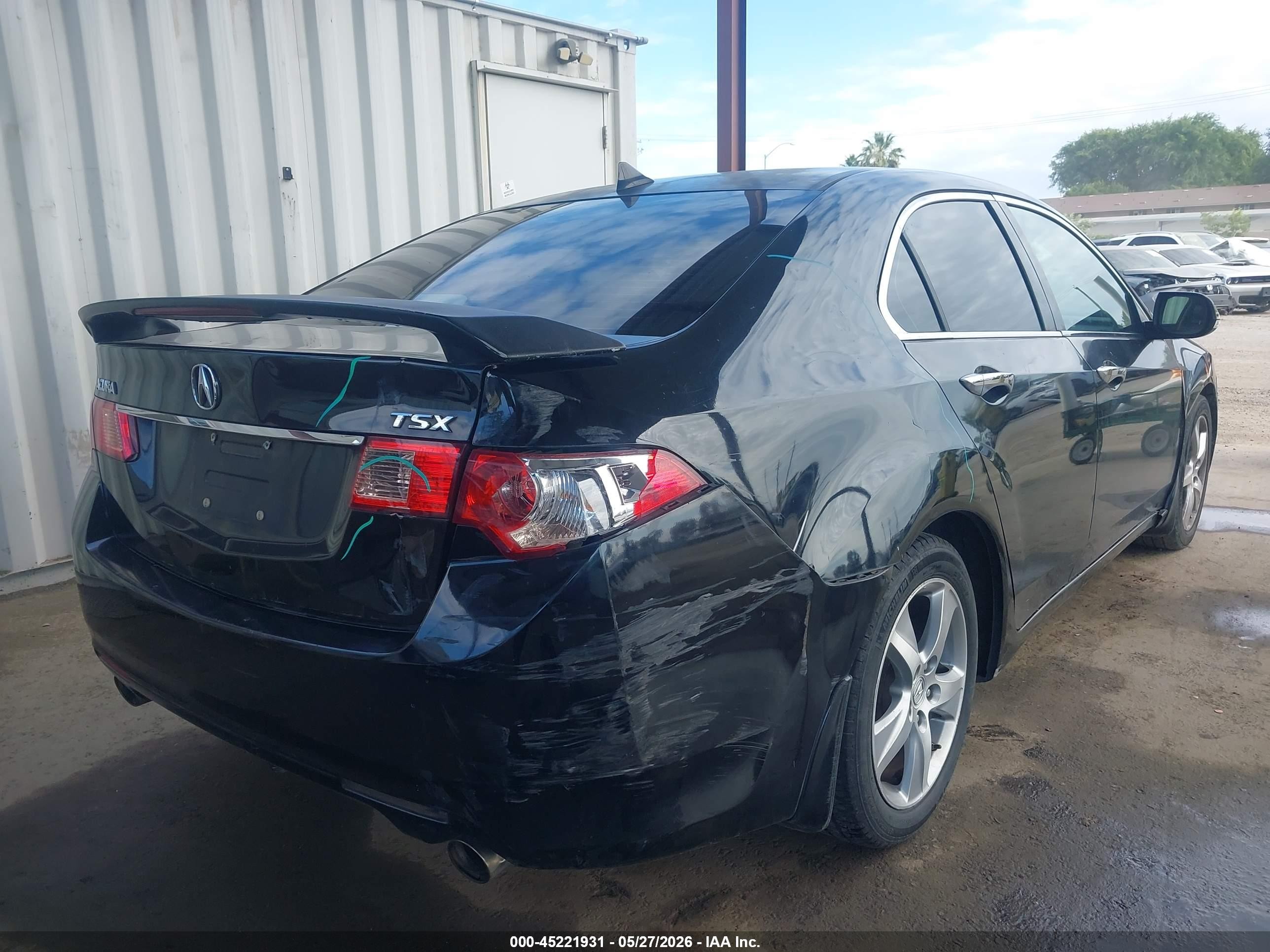 2012 Acura Tsx 2.4 Black vin: JH4CU2F49CC004699