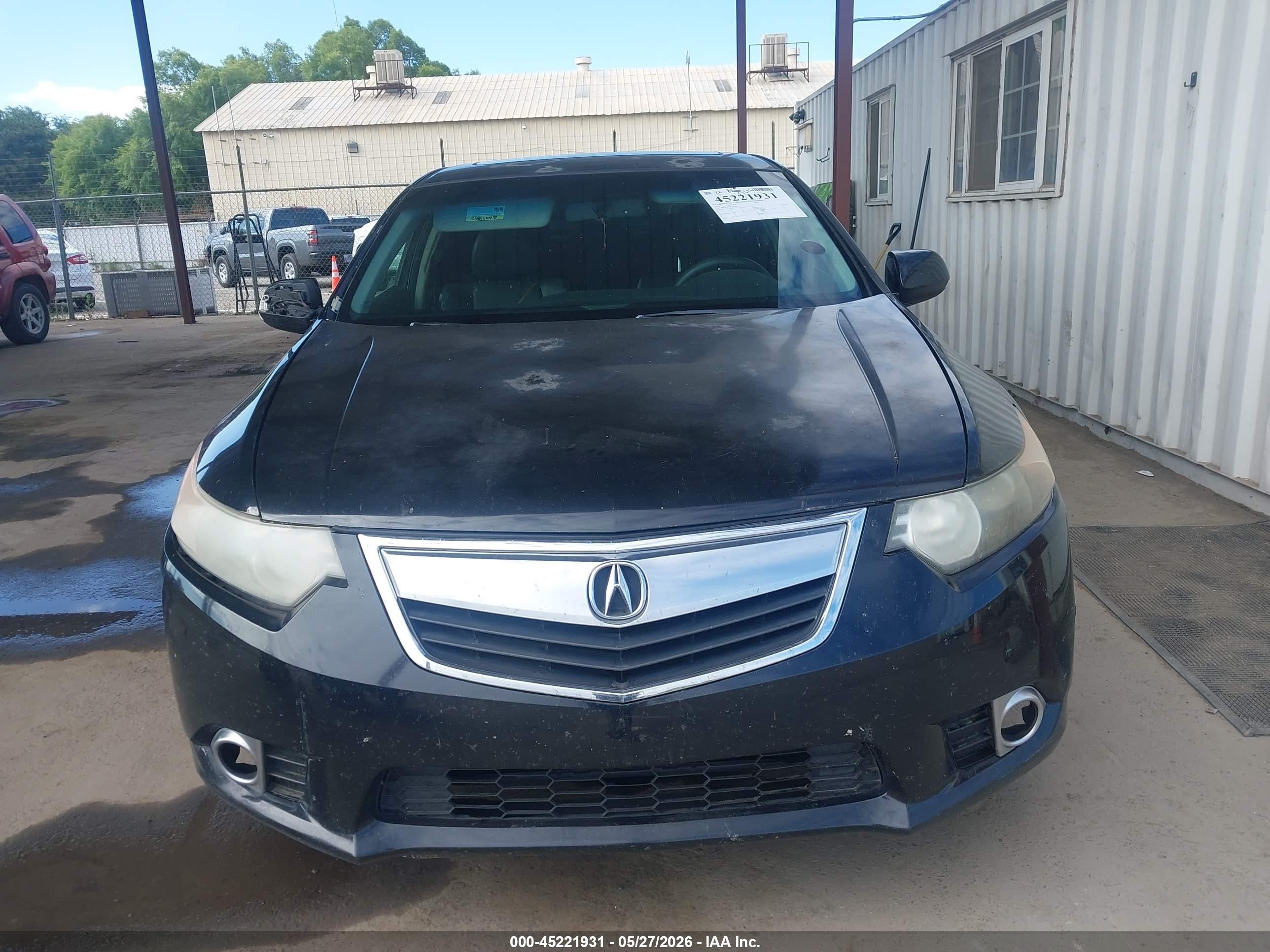 2012 Acura Tsx 2.4 Black vin: JH4CU2F49CC004699