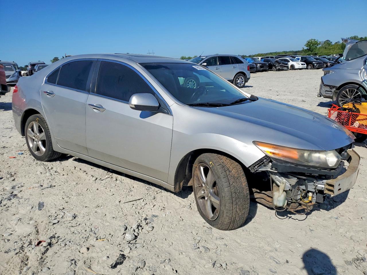 2012 Acura Tsx Silver vin: JH4CU2F49CC010423