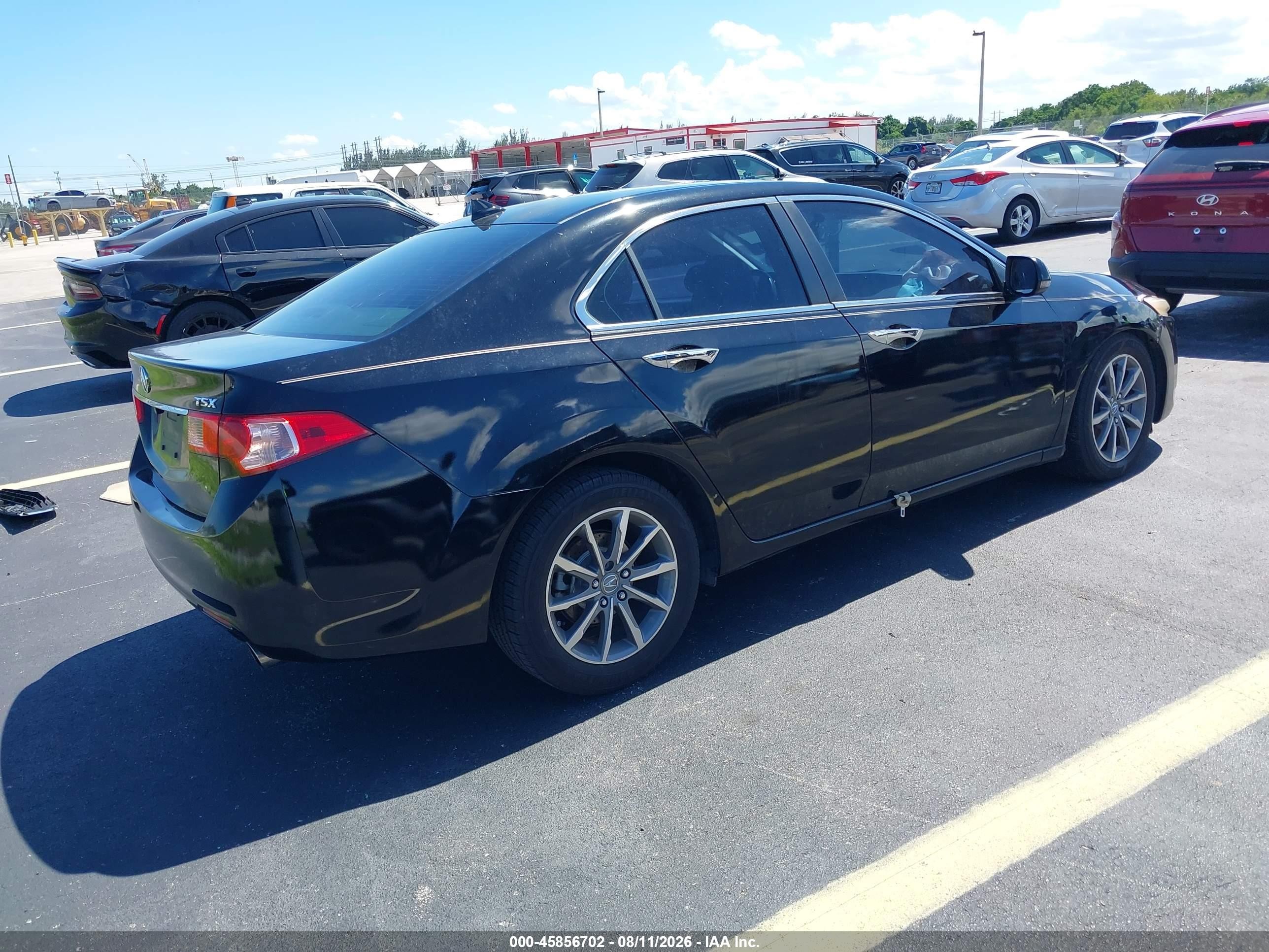 2012 Acura Tsx 2.4 Black vin: JH4CU2F49CC011135
