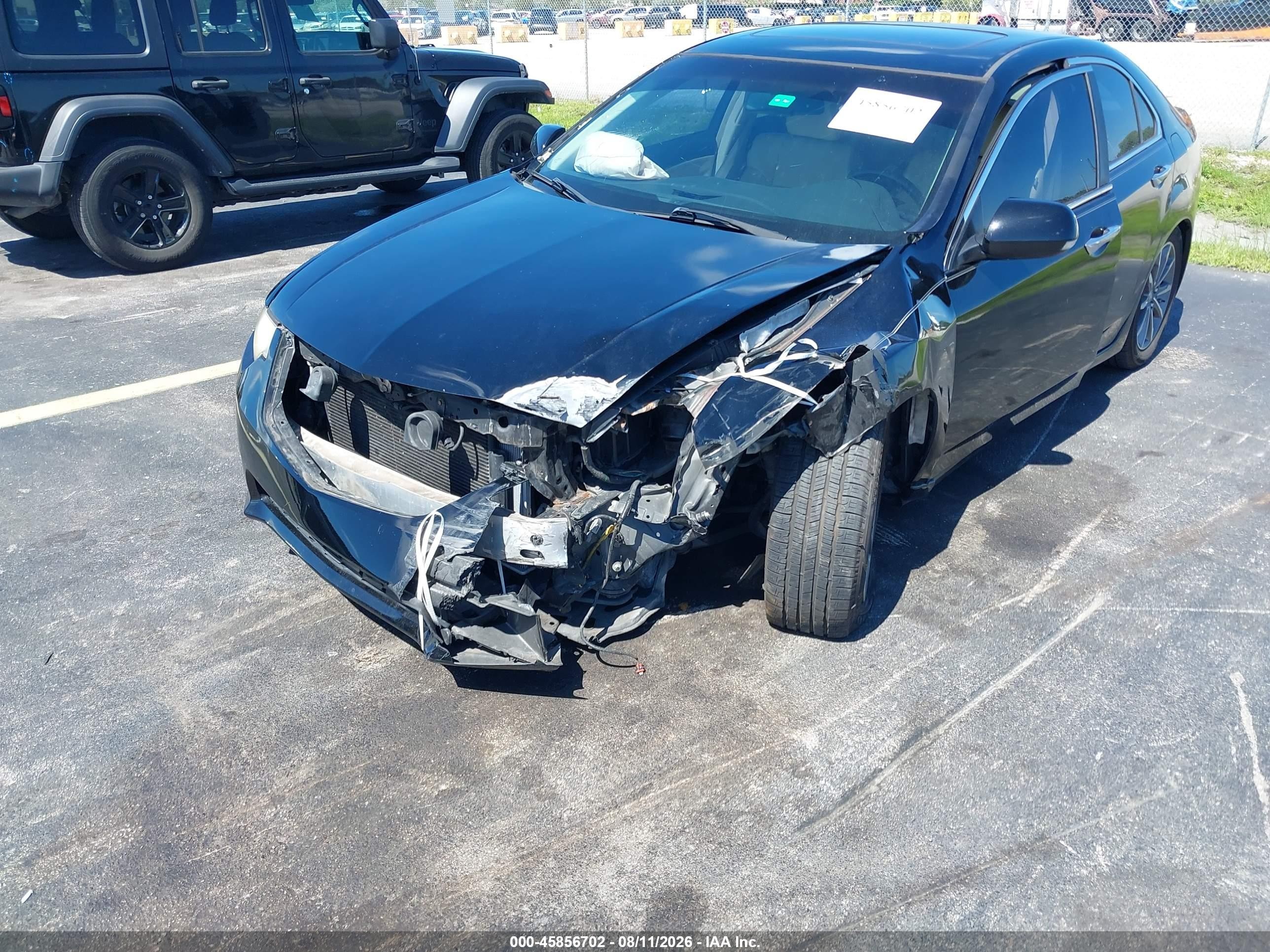2012 Acura Tsx 2.4 Black vin: JH4CU2F49CC011135