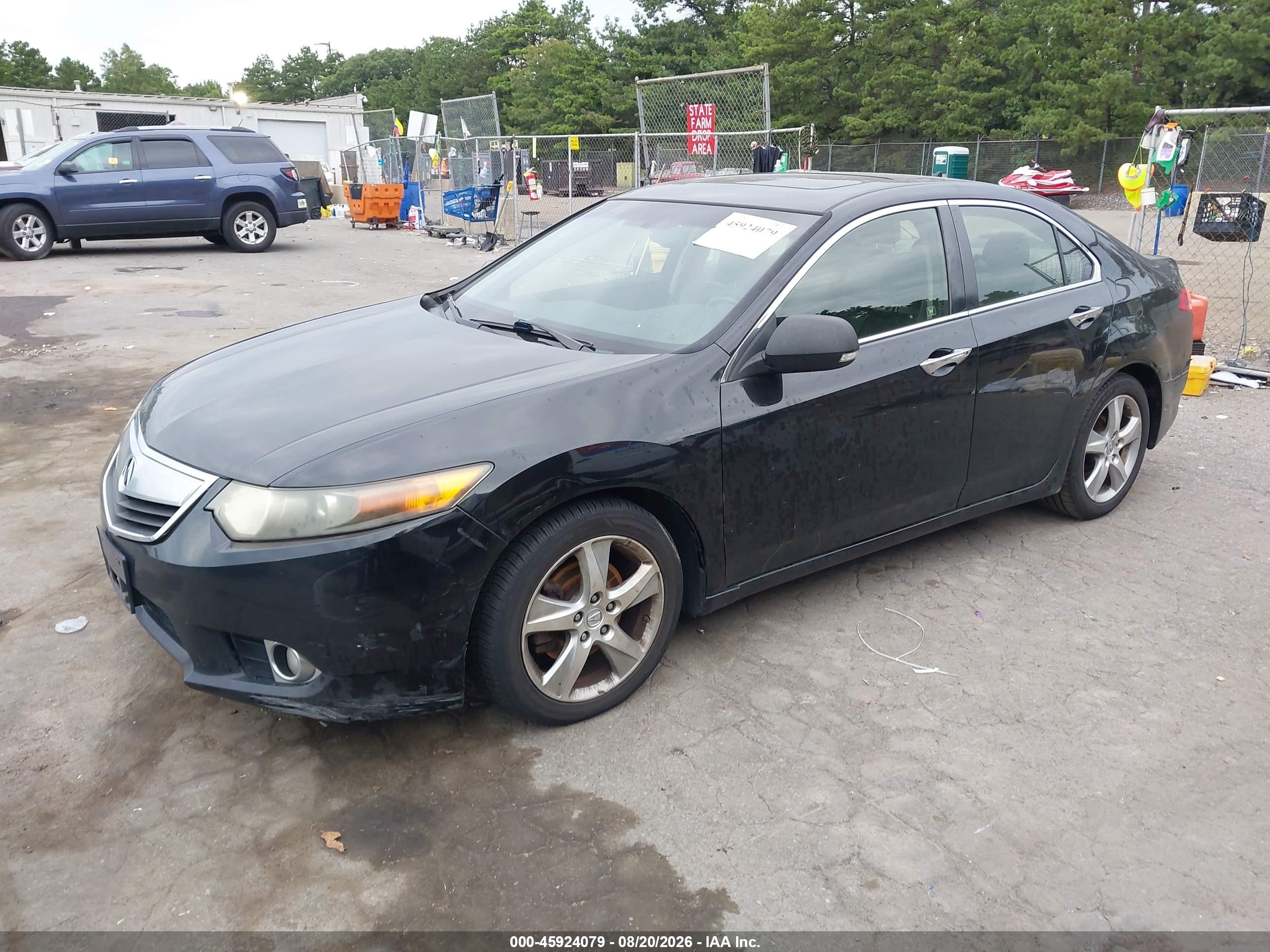 2012 Acura Tsx 2.4 Black vin: JH4CU2F49CC022247