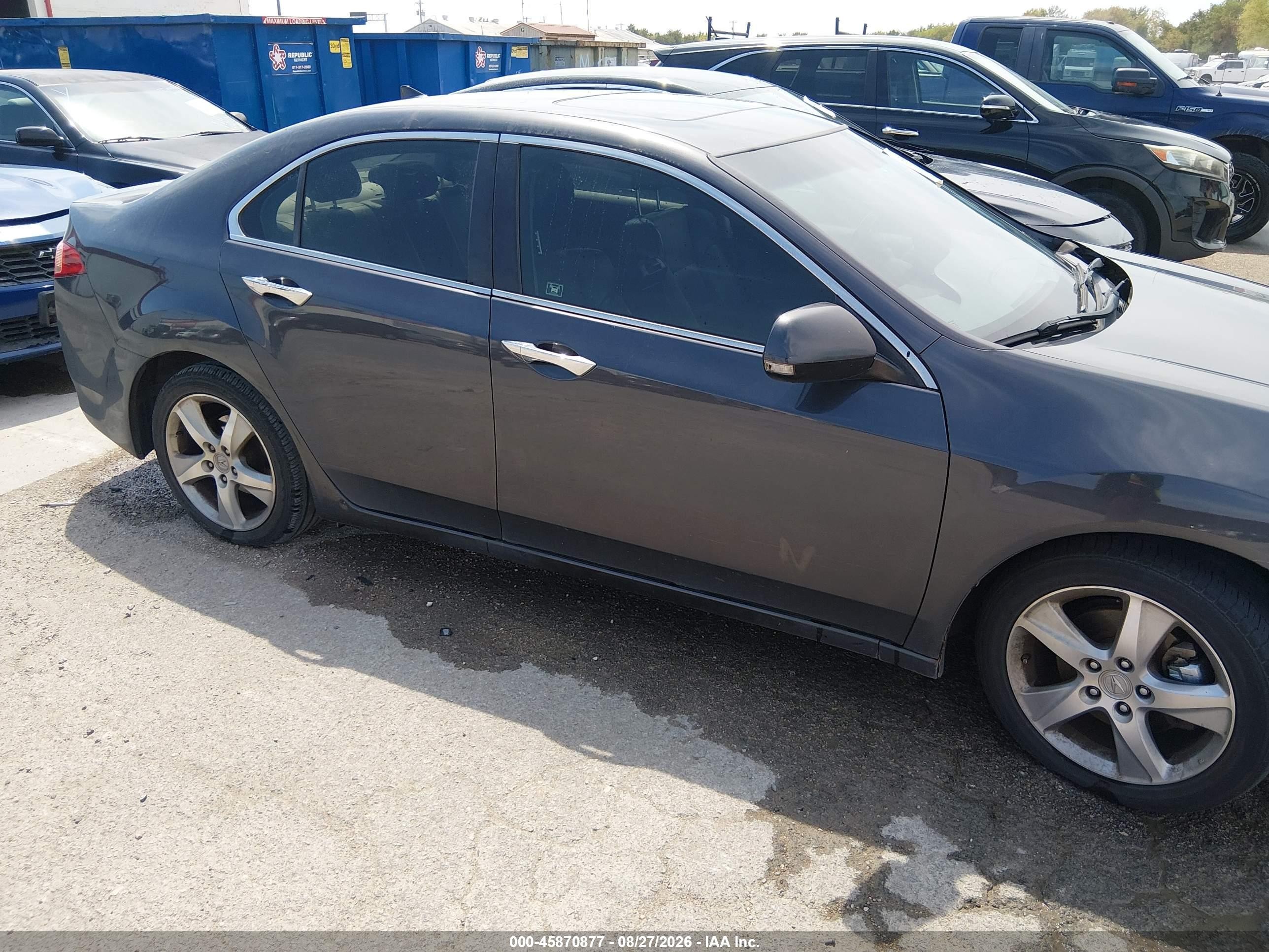 2013 Acura Tsx 2.4 Gray vin: JH4CU2F49DC003683