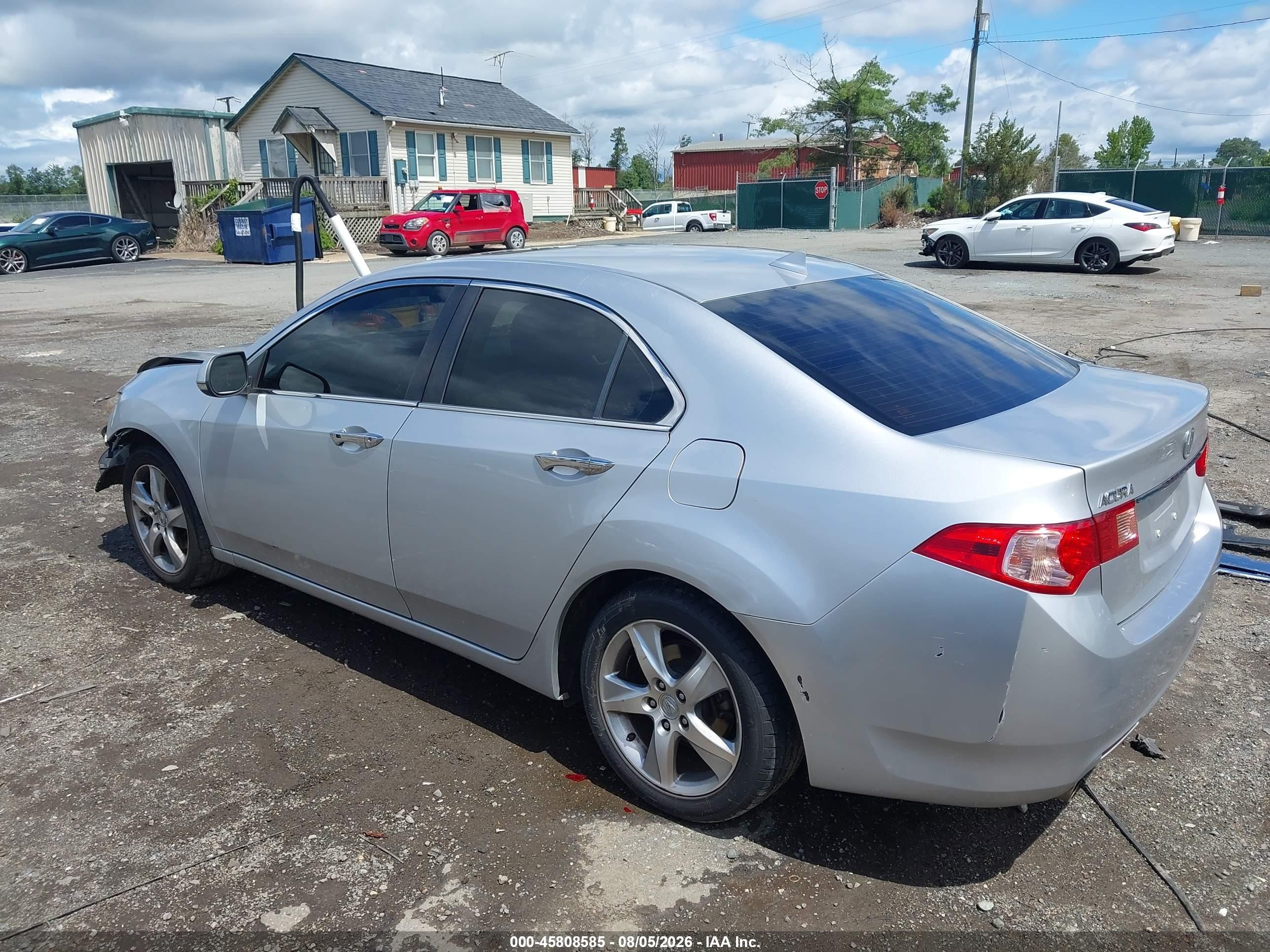 2013 Acura Tsx 2.4 Silver vin: JH4CU2F49DC008155