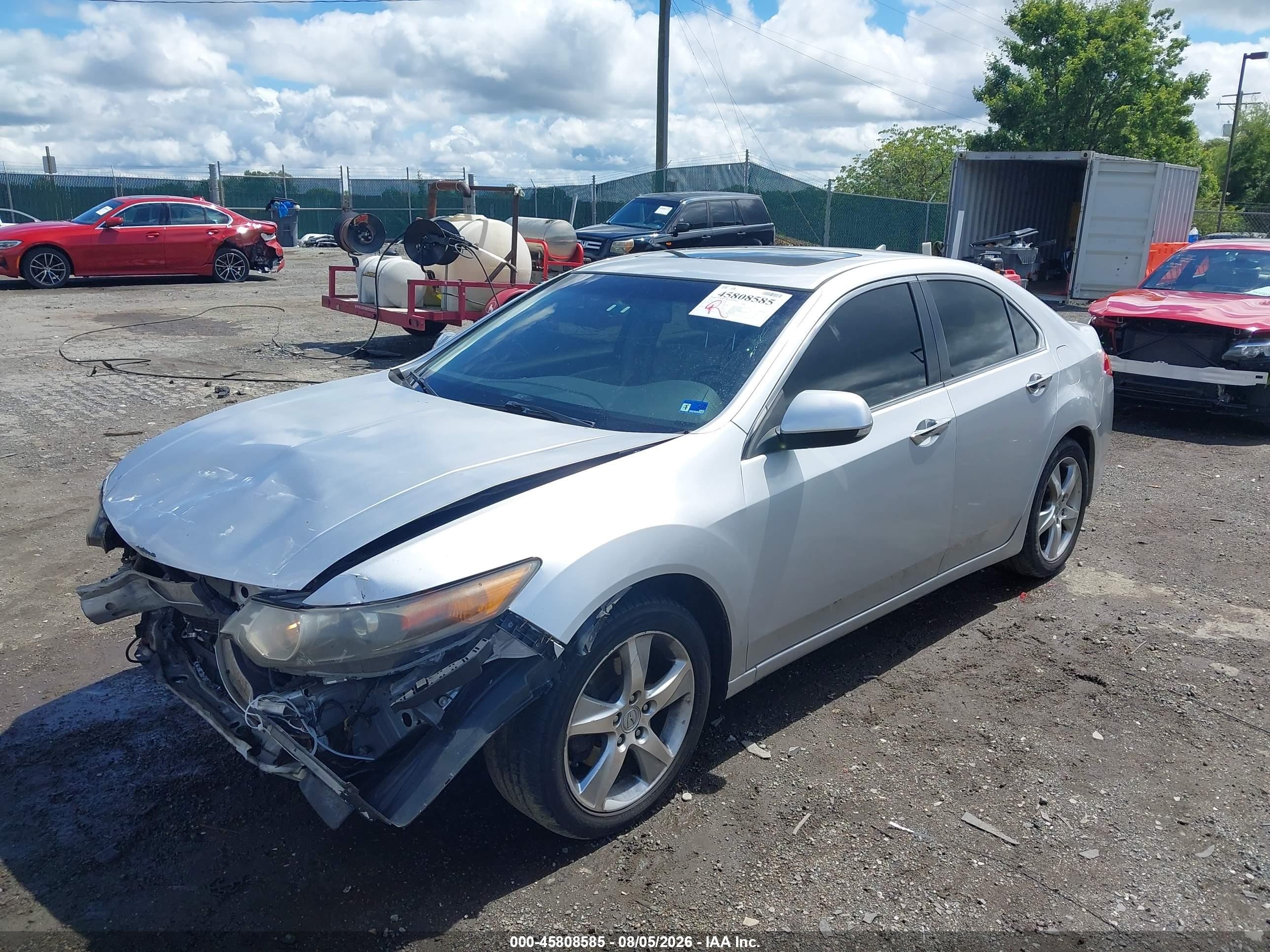 2013 Acura Tsx 2.4 Silver vin: JH4CU2F49DC008155