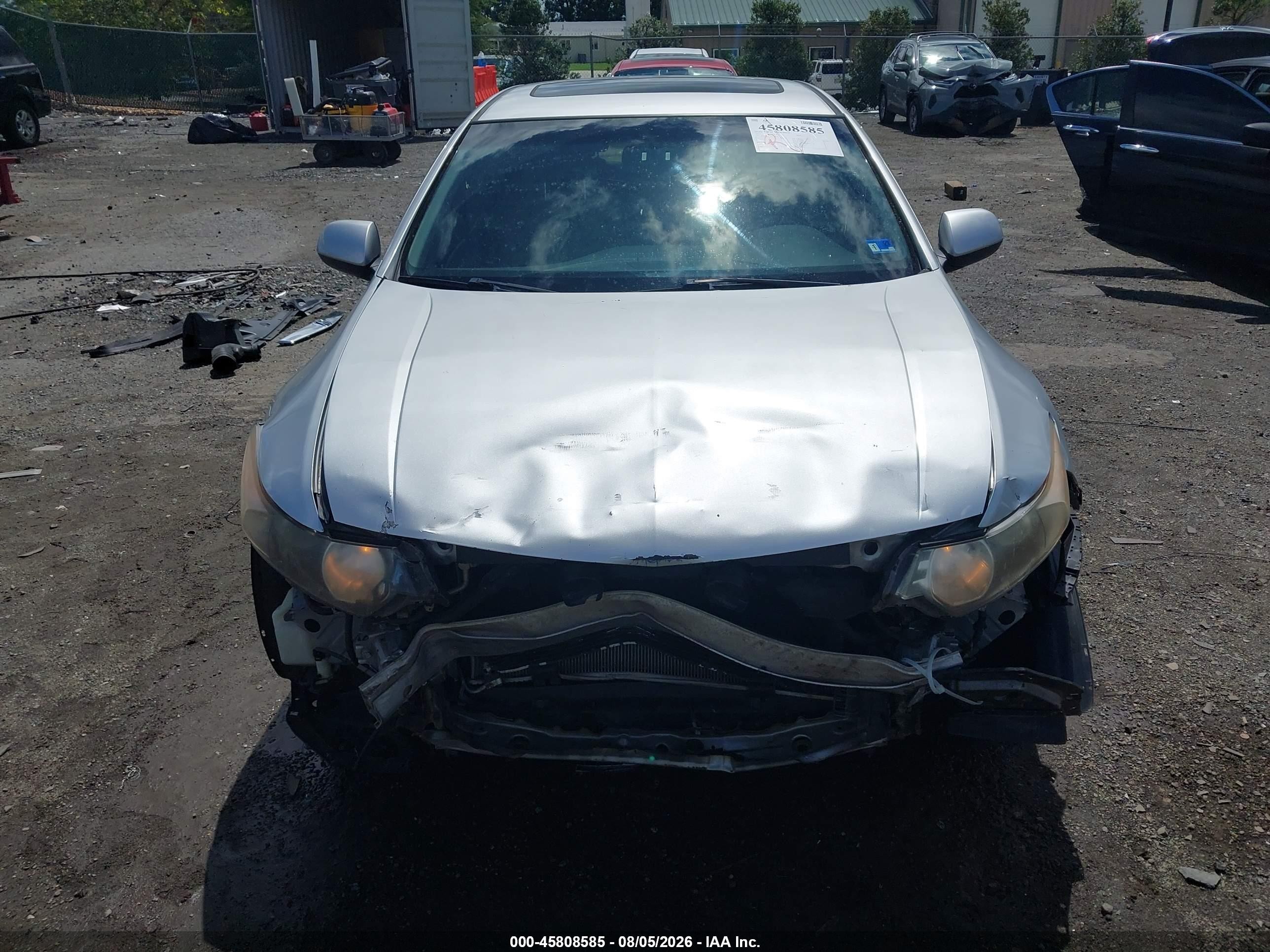 2013 Acura Tsx 2.4 Silver vin: JH4CU2F49DC008155