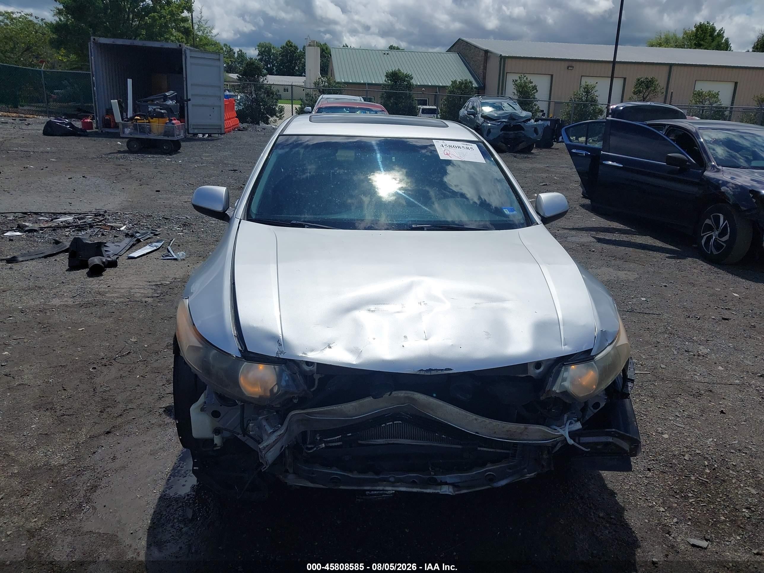 2013 Acura Tsx 2.4 Silver vin: JH4CU2F49DC008155