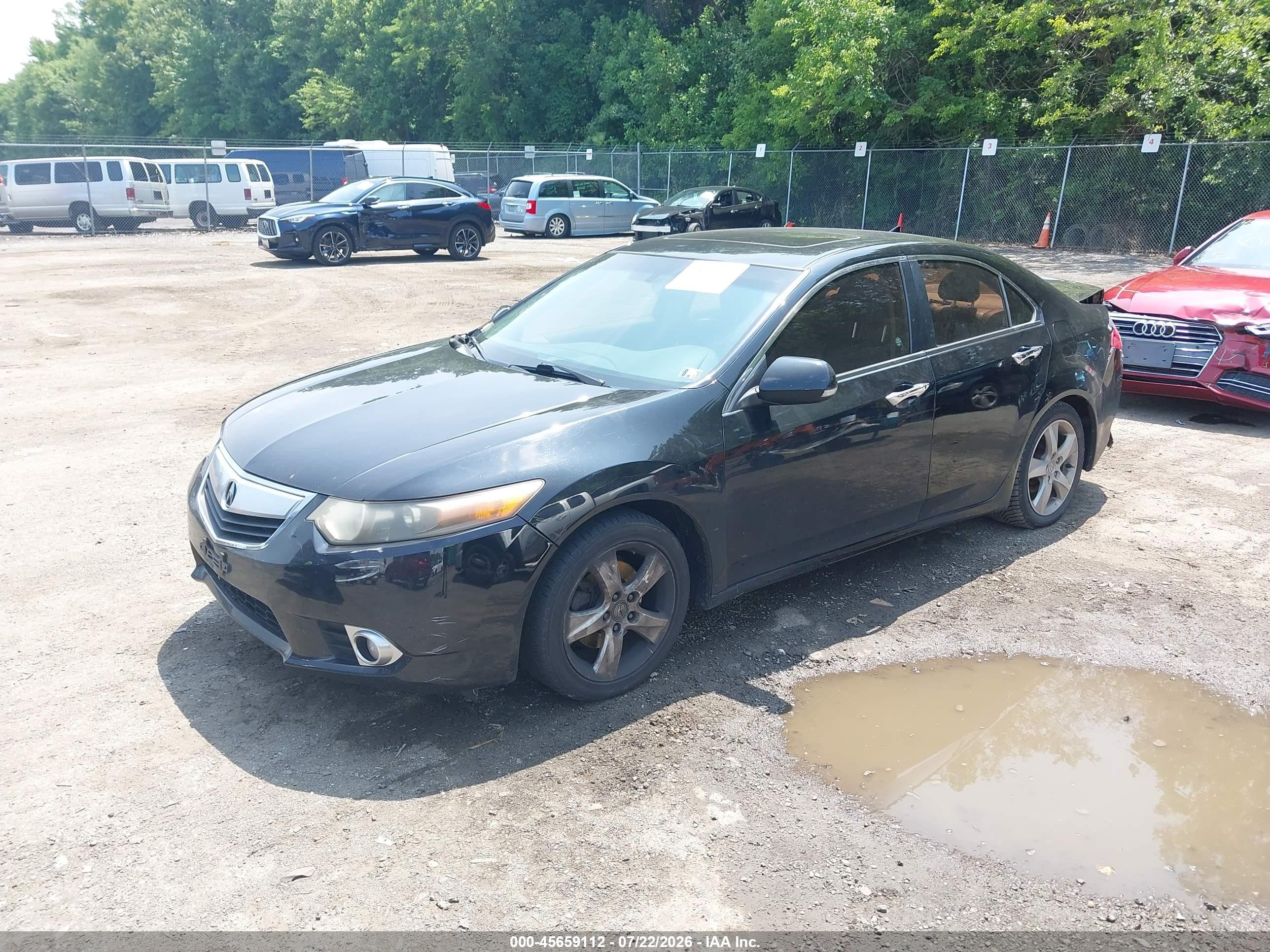 2012 Acura Tsx 2.4 Black vin: JH4CU2F4XCC014271