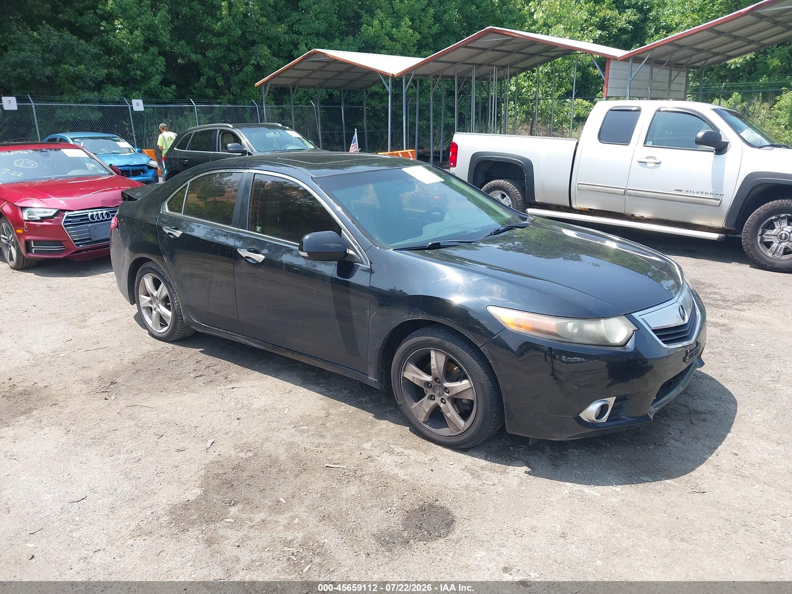 2012 Acura Tsx 2.4 Black vin: JH4CU2F4XCC014271