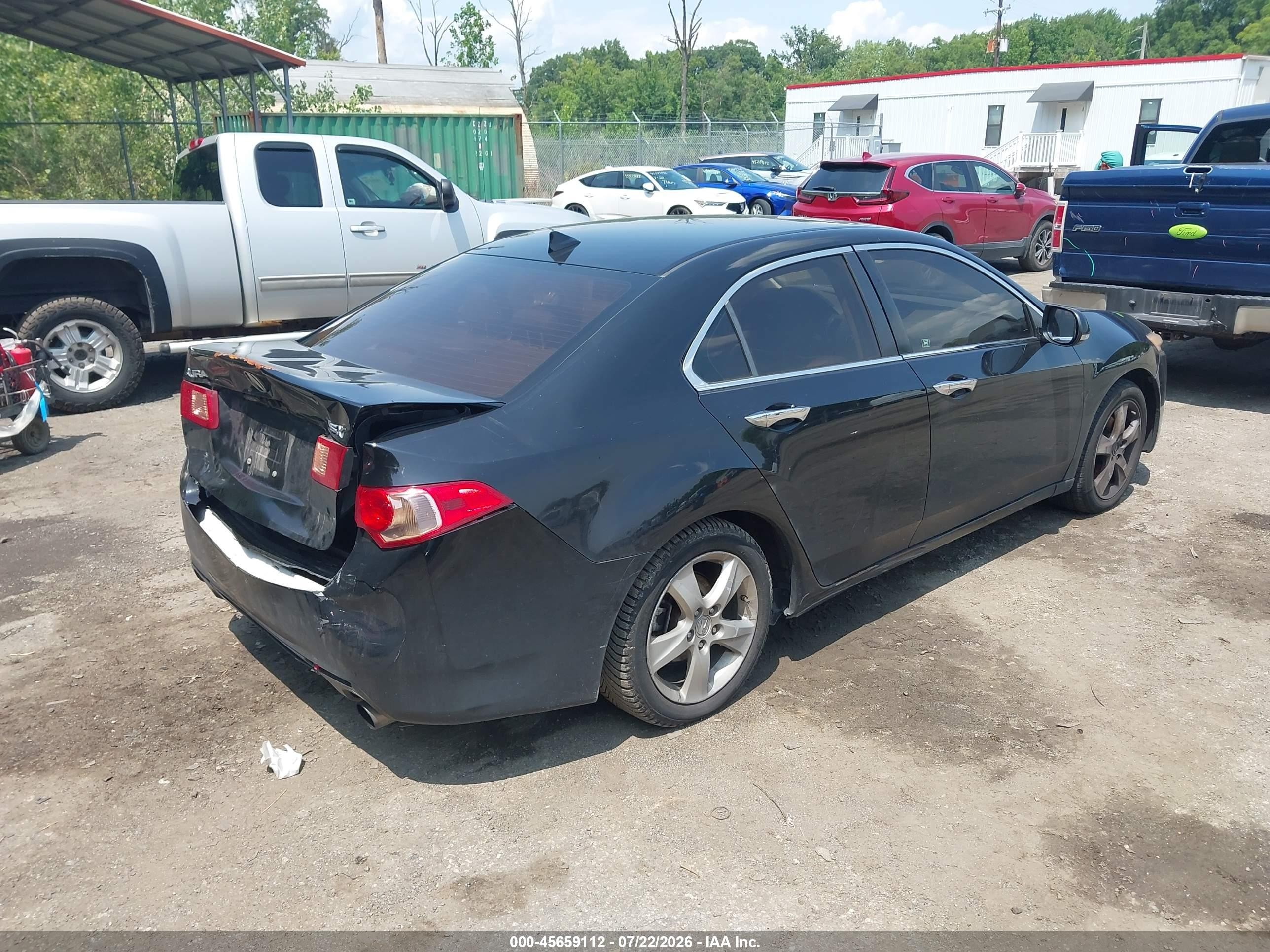 2012 Acura Tsx 2.4 Black vin: JH4CU2F4XCC014271