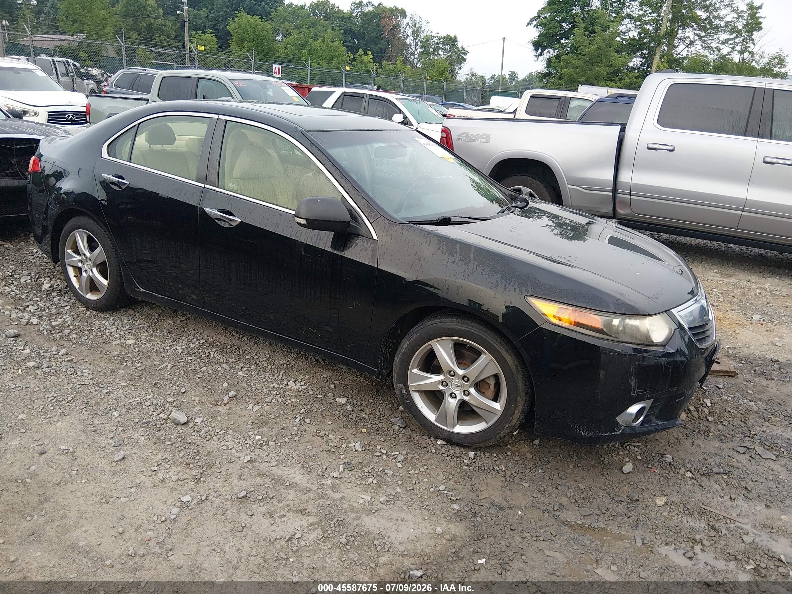2012 Acura Tsx 2.4 Black vin: JH4CU2F4XCC015761