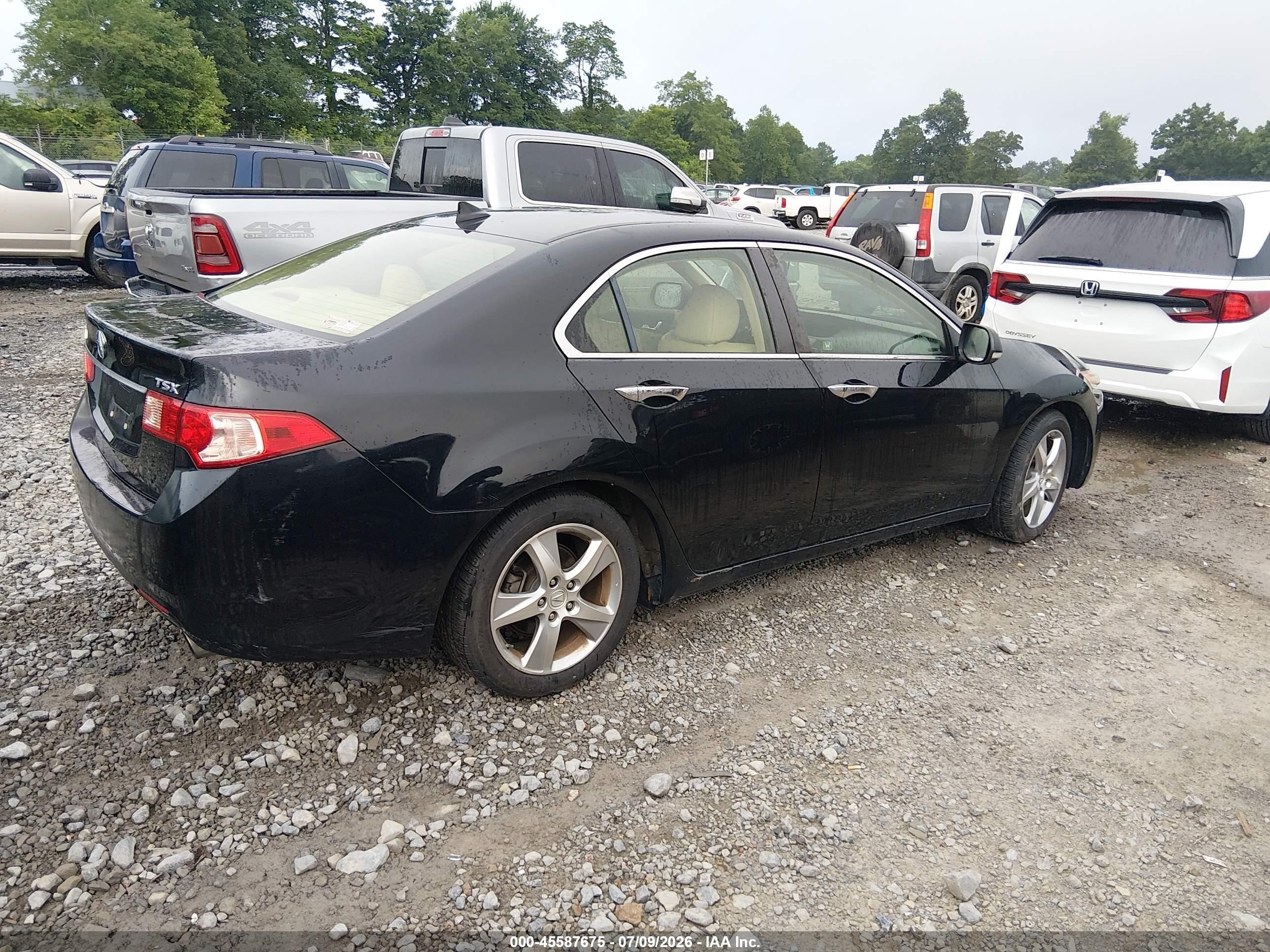 2012 Acura Tsx 2.4 Black vin: JH4CU2F4XCC015761
