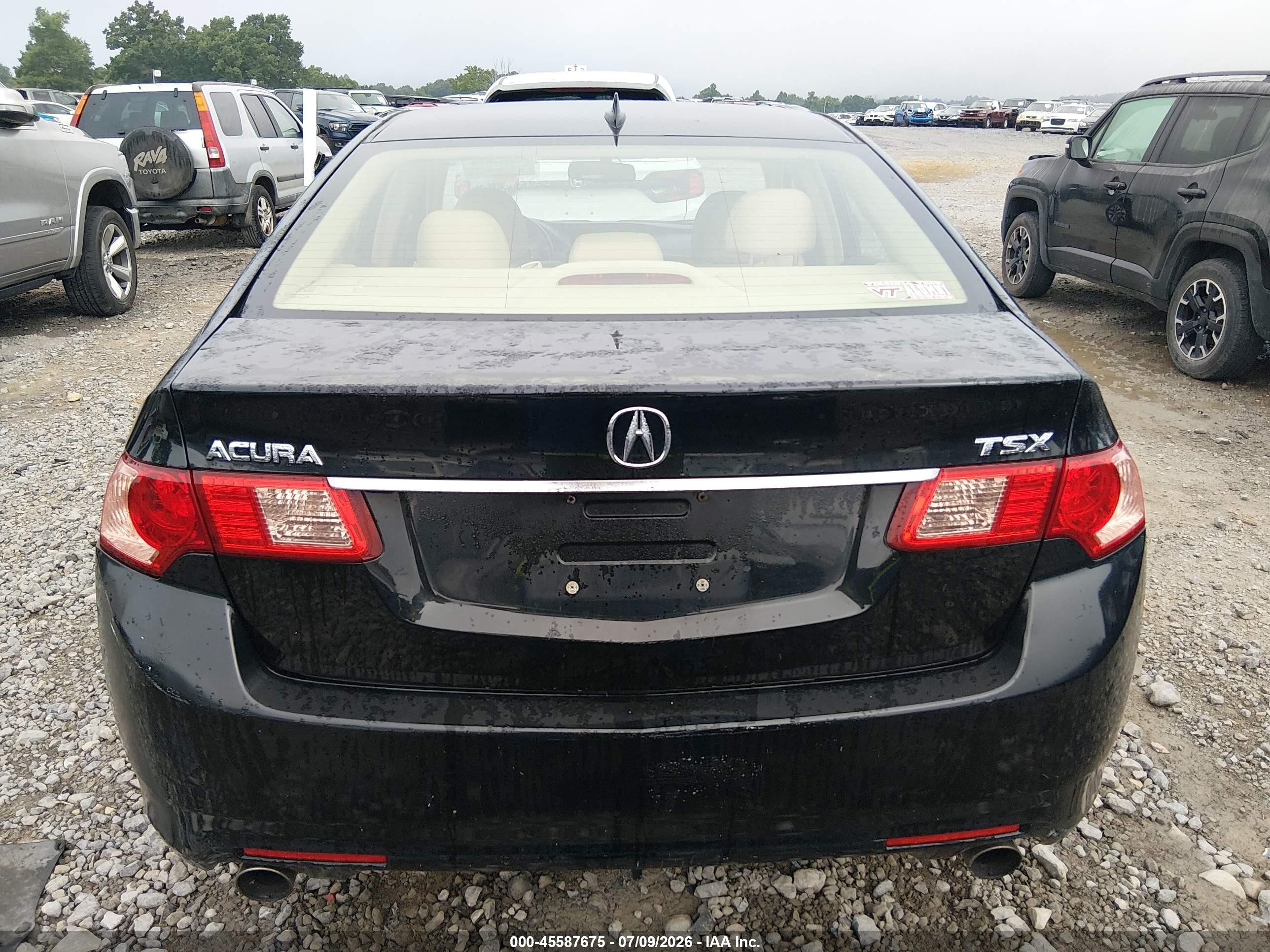 2012 Acura Tsx 2.4 Black vin: JH4CU2F4XCC015761