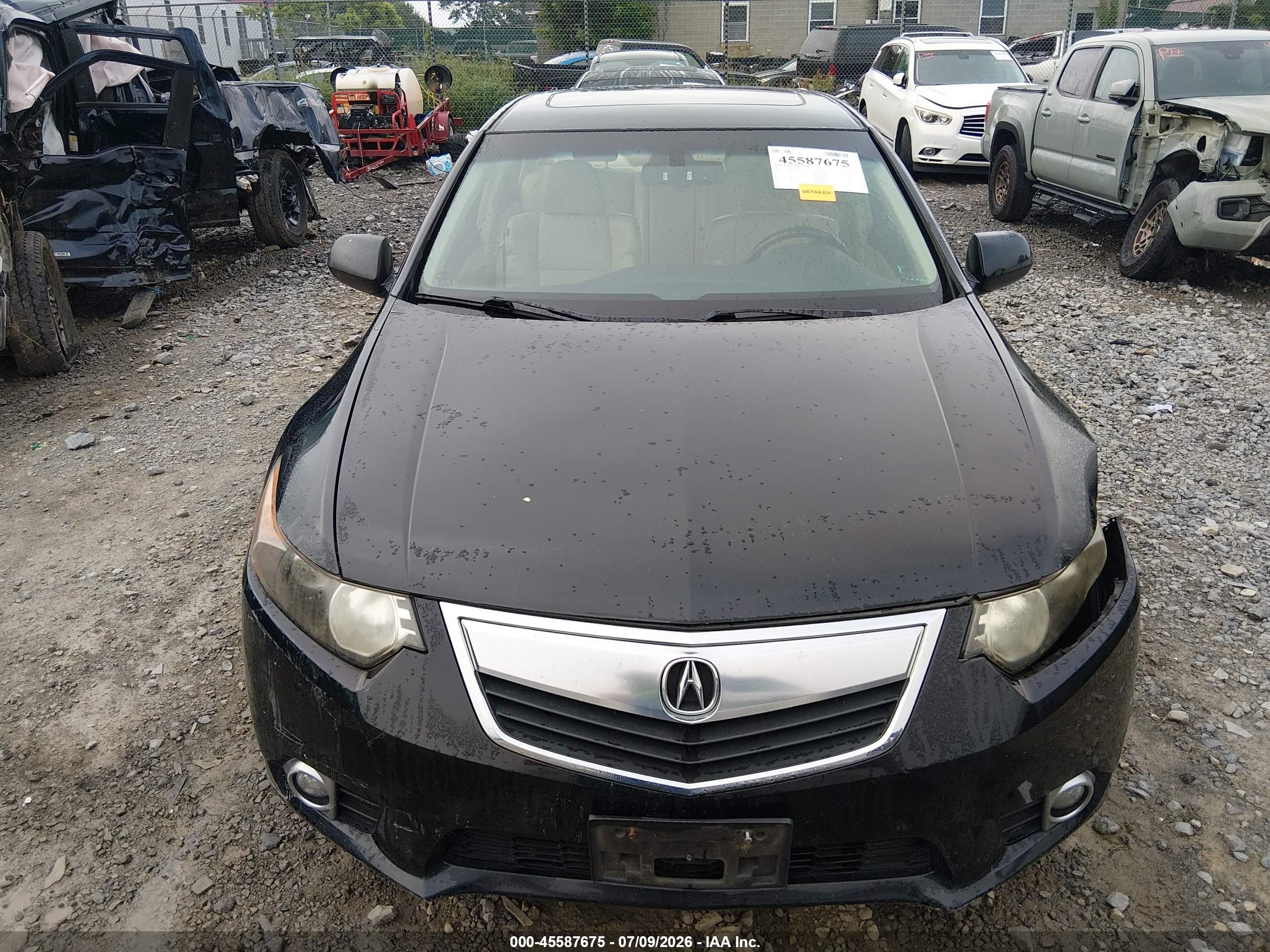 2012 Acura Tsx 2.4 Black vin: JH4CU2F4XCC015761