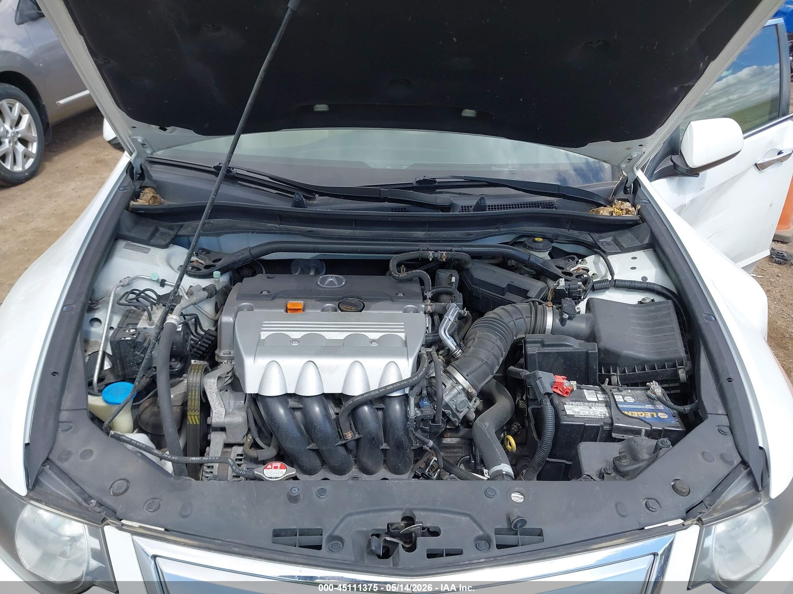 2012 Acura Tsx 2.4 White vin: JH4CU2F4XCC027635