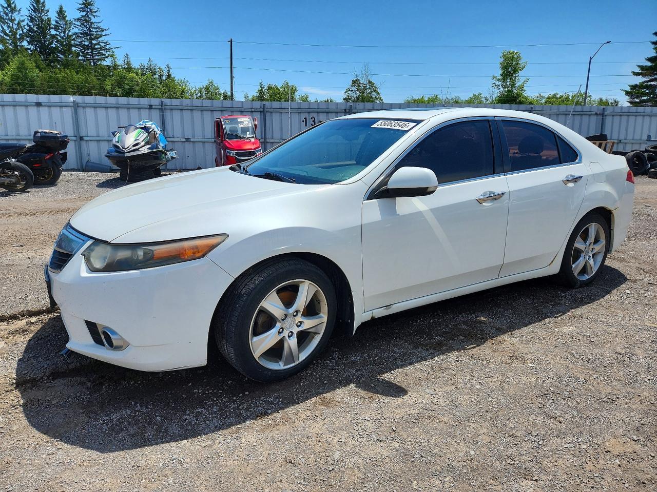 2012 Acura Tsx White vin: JH4CU2F54CC801998