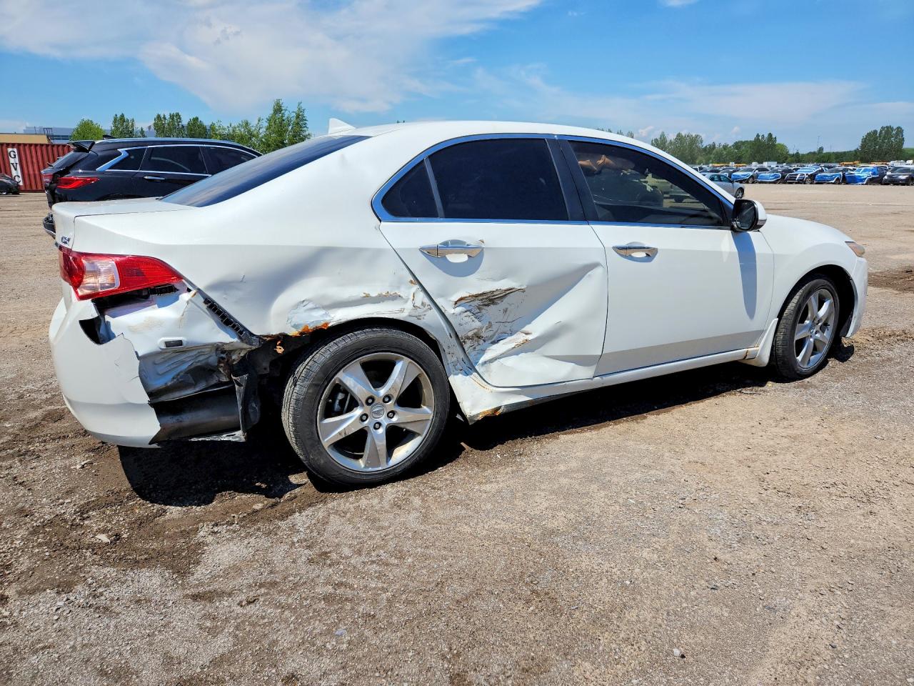 2012 Acura Tsx White vin: JH4CU2F54CC801998