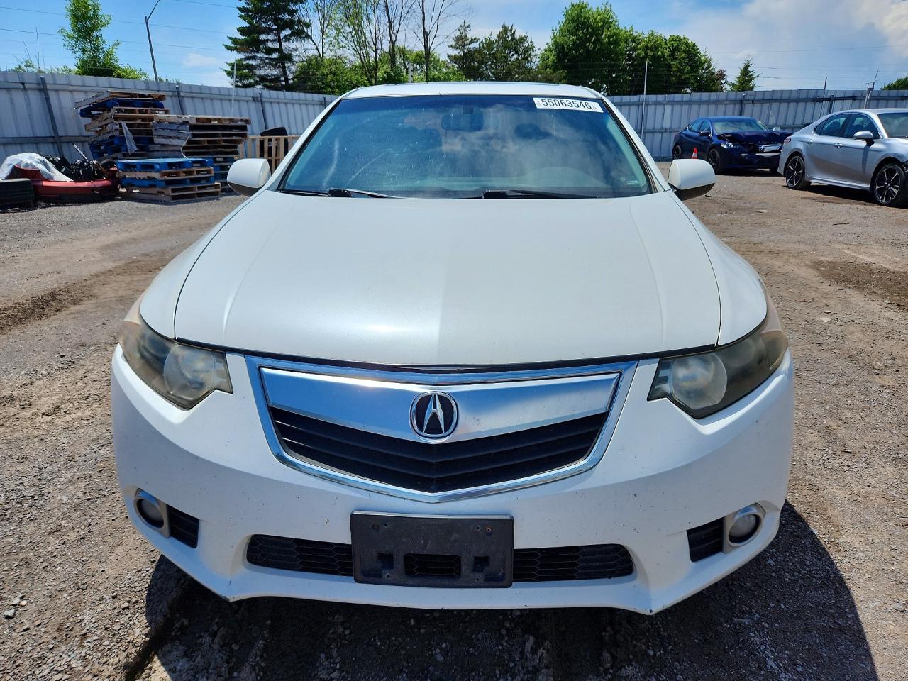 2012 Acura Tsx White vin: JH4CU2F54CC801998