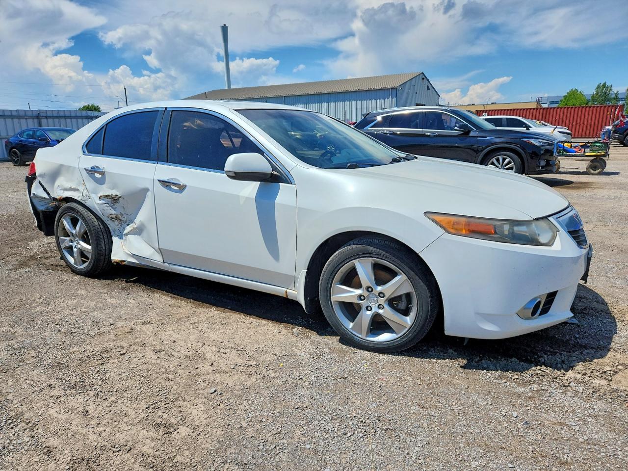 2012 Acura Tsx White vin: JH4CU2F54CC801998