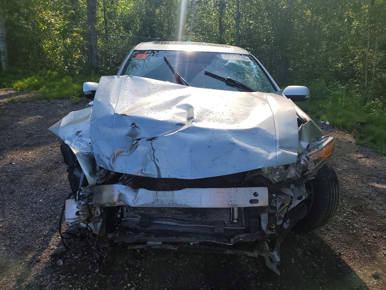 2012 Acura Tsx Silver vin: JH4CU2F58CC801079