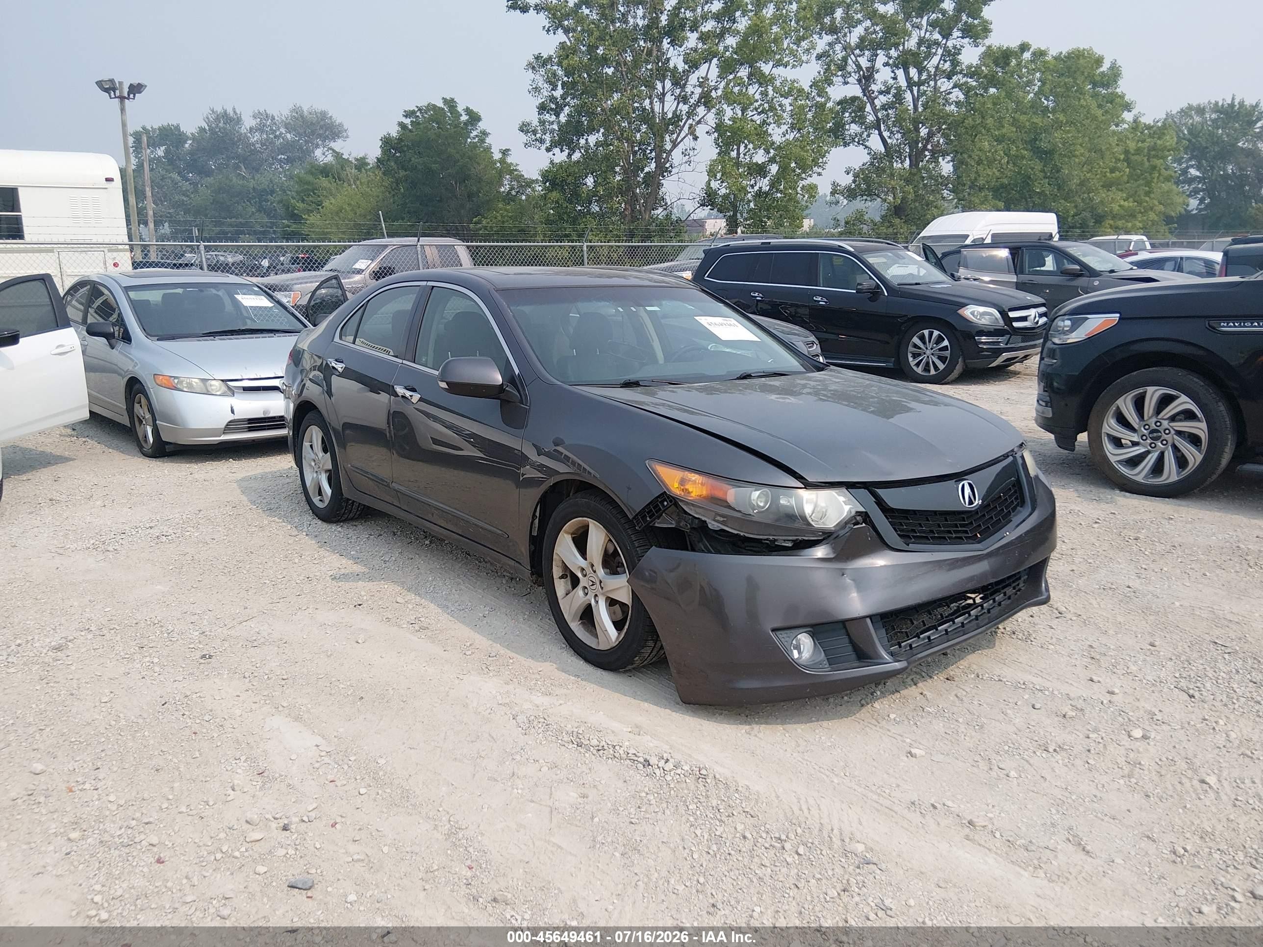 2010 Acura Tsx 2.4 Gray vin: JH4CU2F60AC004539