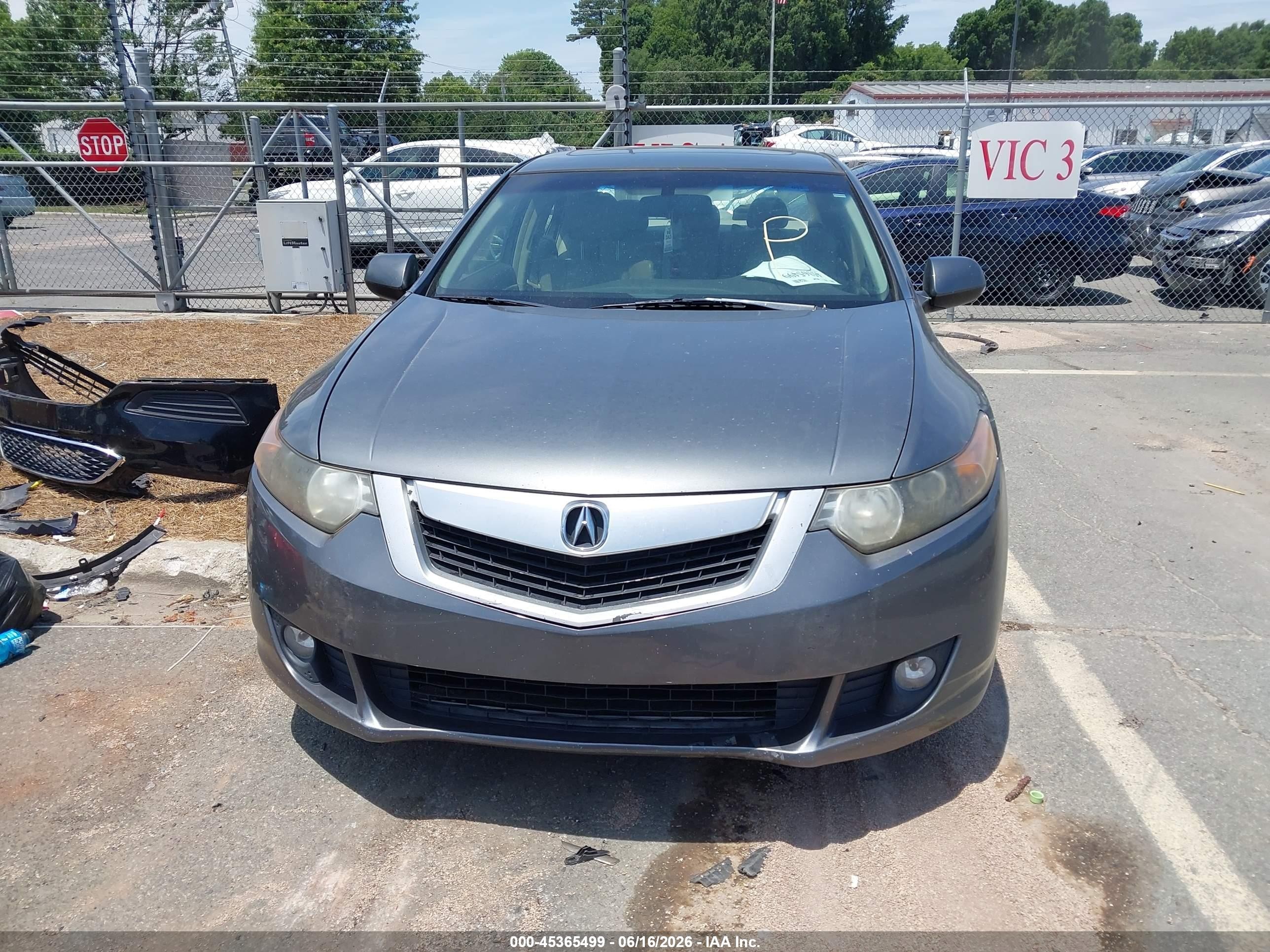 2010 Acura Tsx 2.4 Gray vin: JH4CU2F60AC010356
