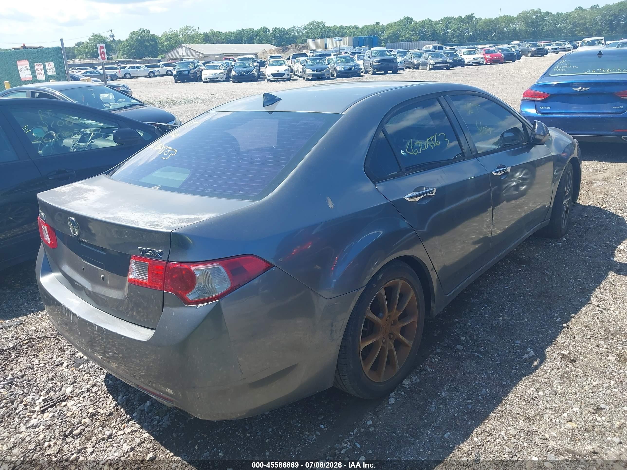 2010 Acura Tsx 2.4 Gray vin: JH4CU2F60AC015850