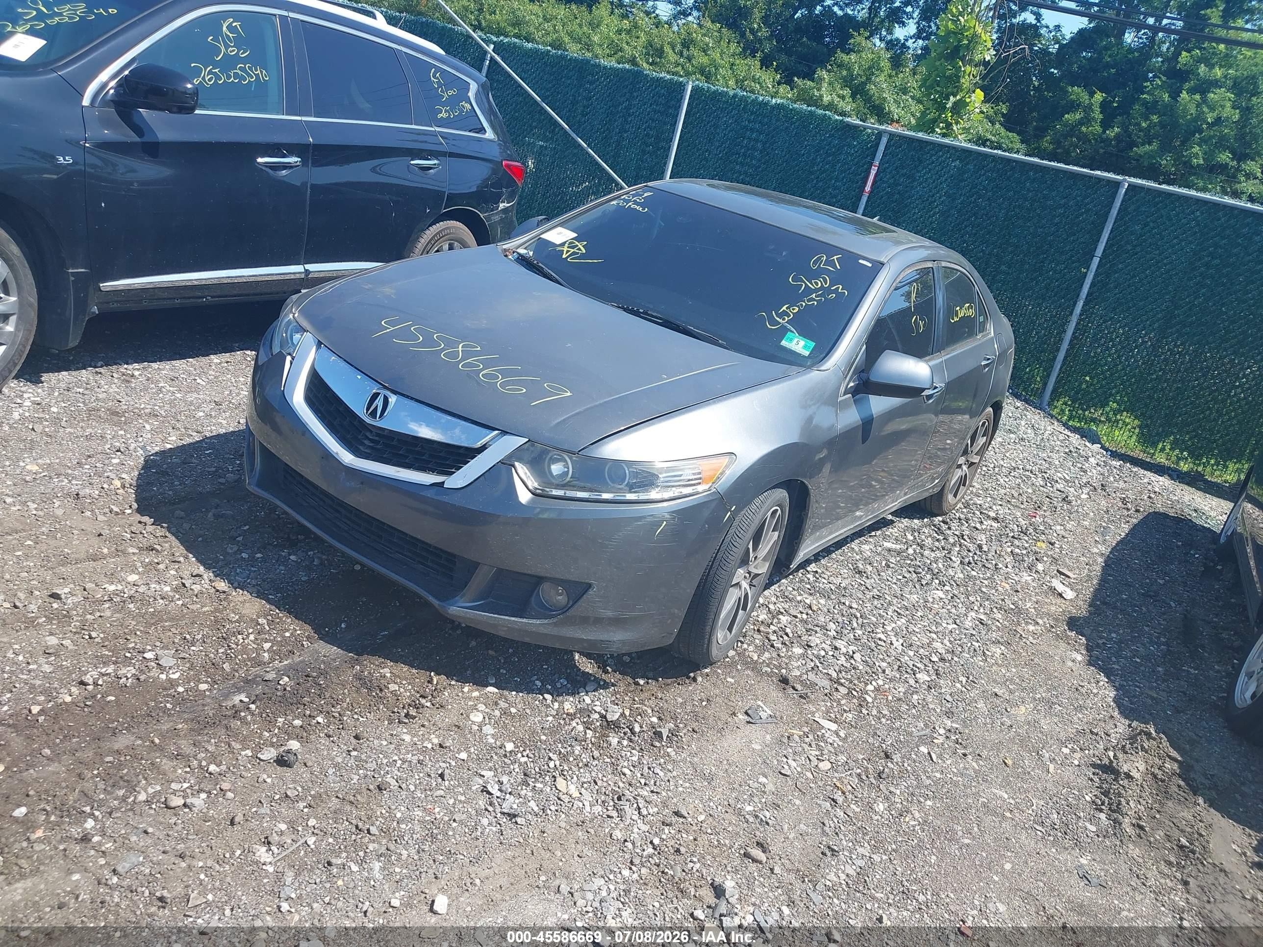 2010 Acura Tsx 2.4 Gray vin: JH4CU2F60AC015850