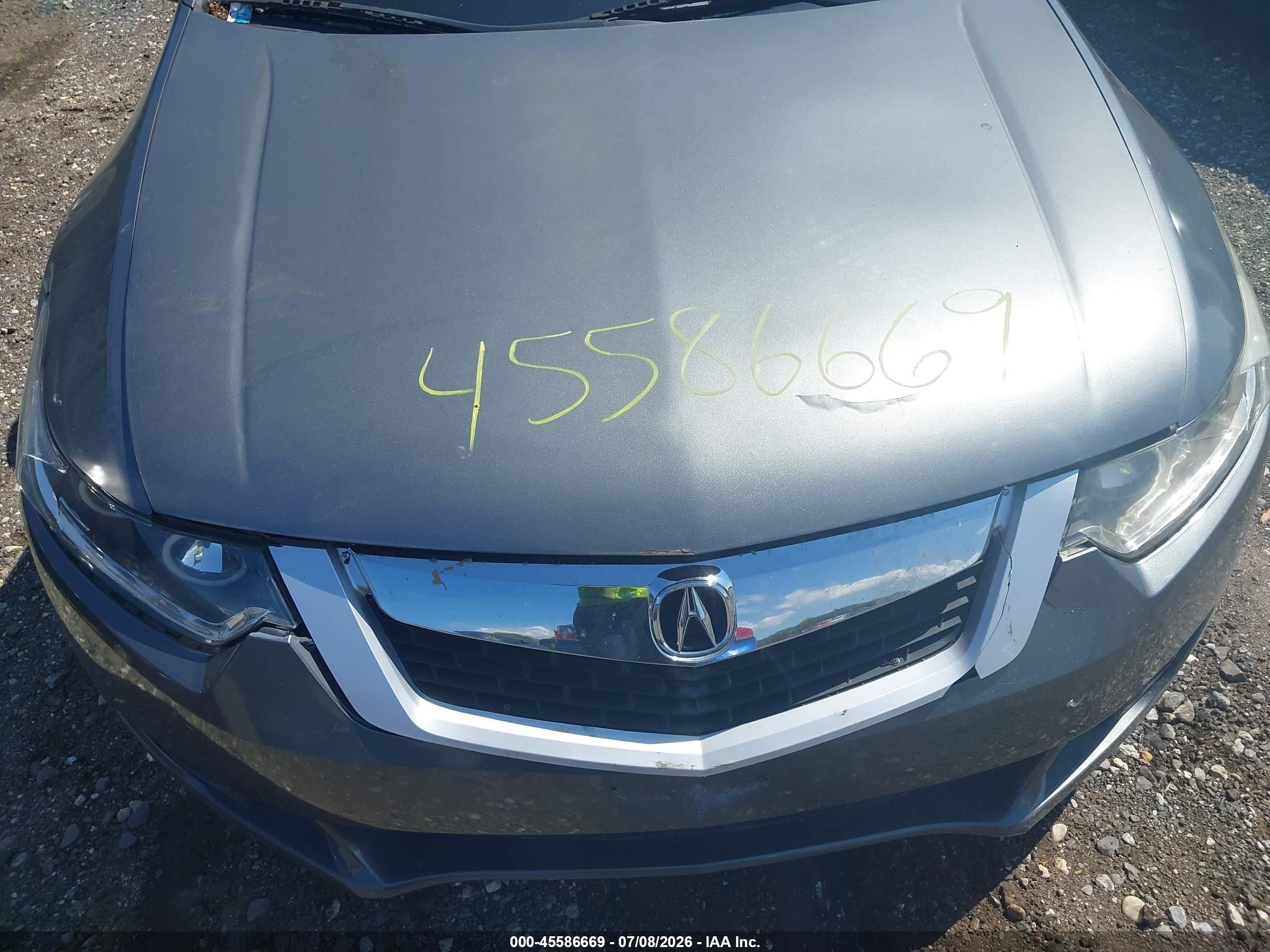 2010 Acura Tsx 2.4 Gray vin: JH4CU2F60AC015850