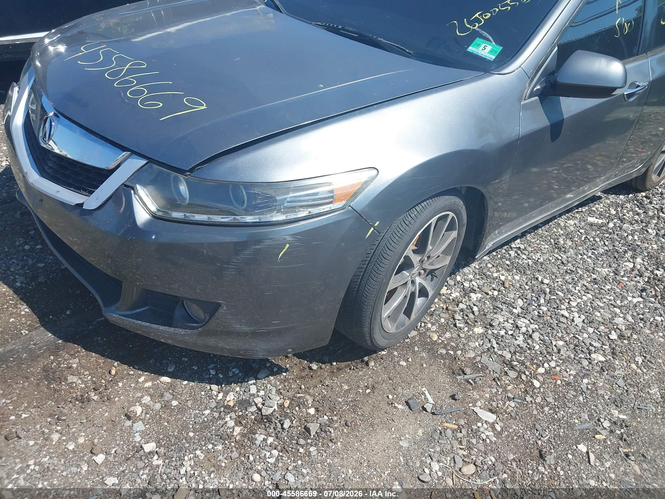 2010 Acura Tsx 2.4 Gray vin: JH4CU2F60AC015850
