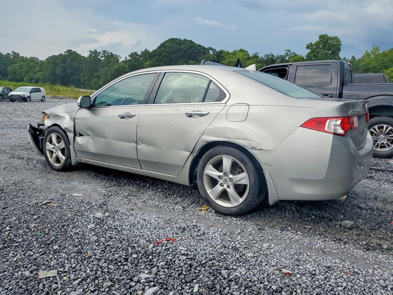 2010 Acura Tsx Silver vin: JH4CU2F60AC015959